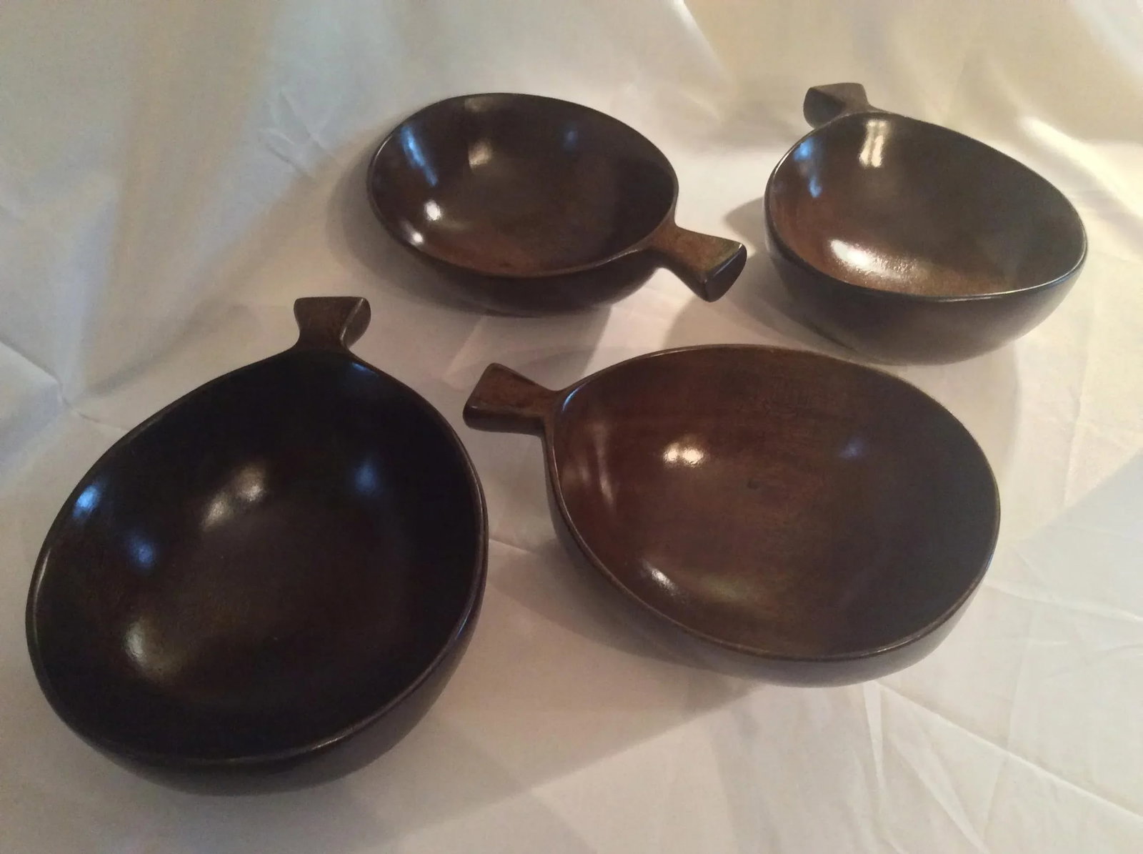 David Auld Mid Century Hand Carved Bowls - Set of 4 - 4