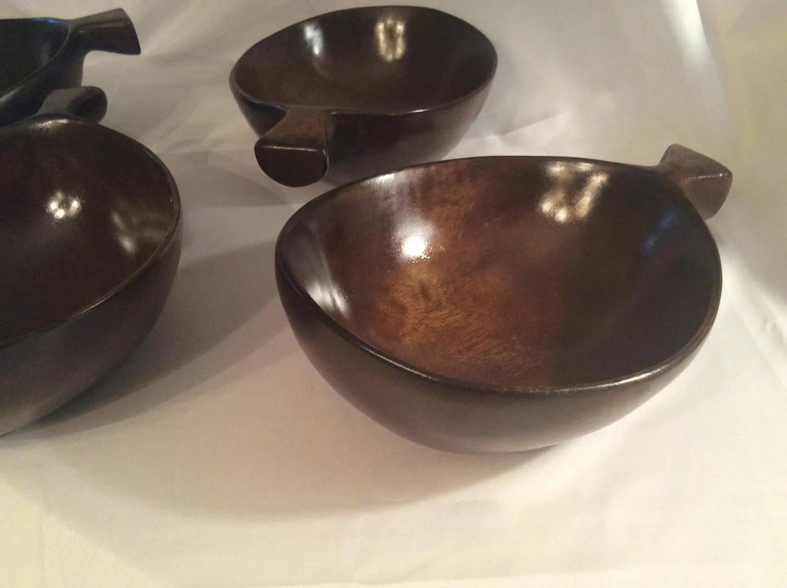 David Auld Mid Century Hand Carved Bowls - Set of 4 - 7