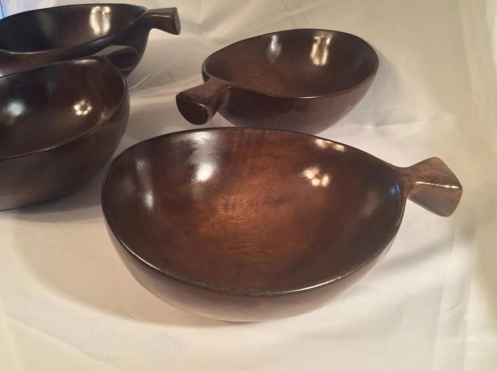 David Auld Mid Century Hand Carved Bowls - Set of 4 - 8