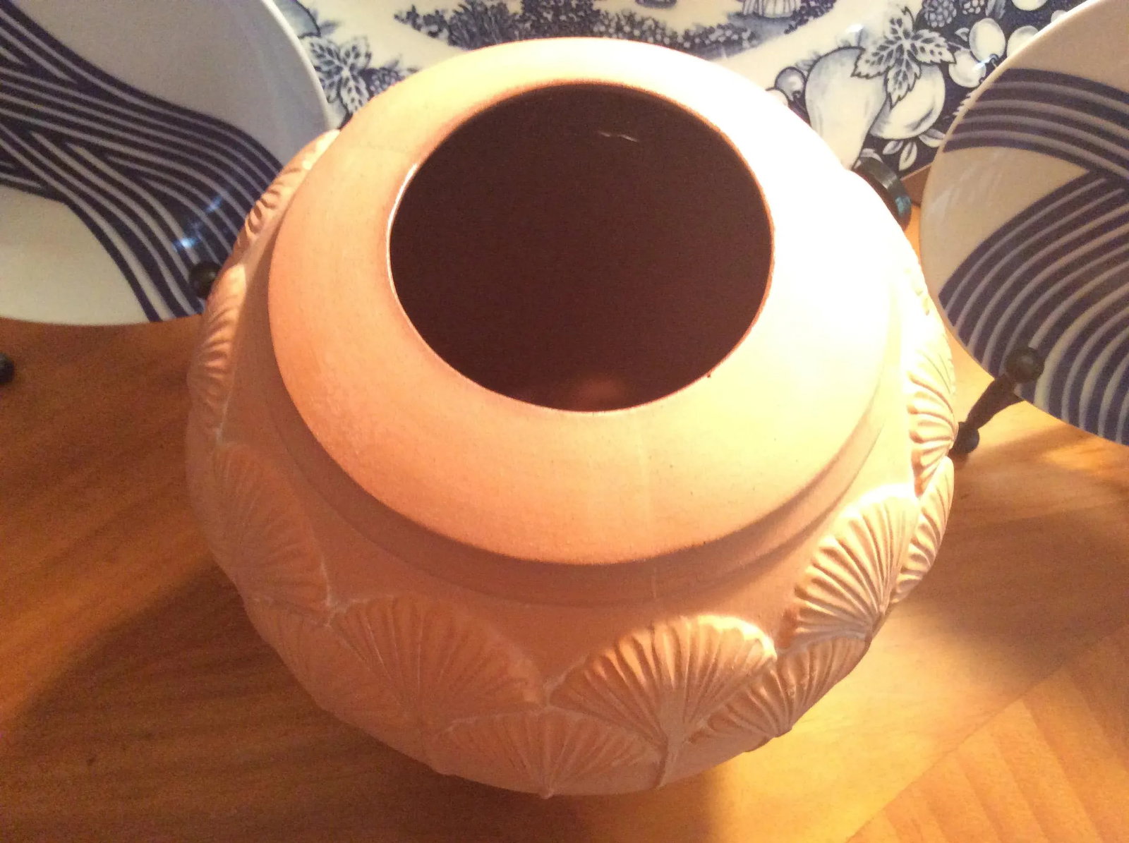 Contemporary Terra-Cotta Art Deco Inspired Vase - 9