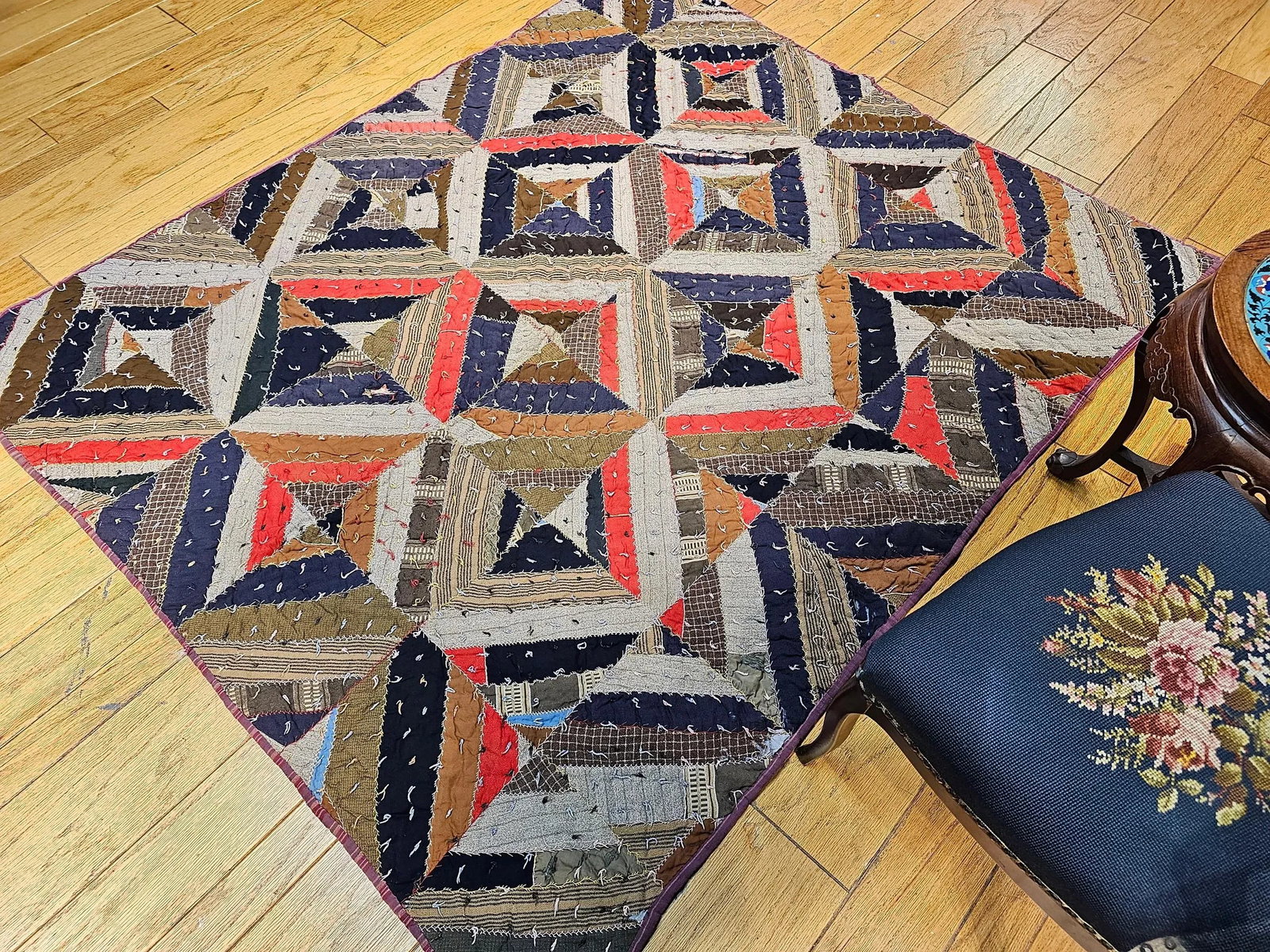 19th Century African American Southern Quilt - 11