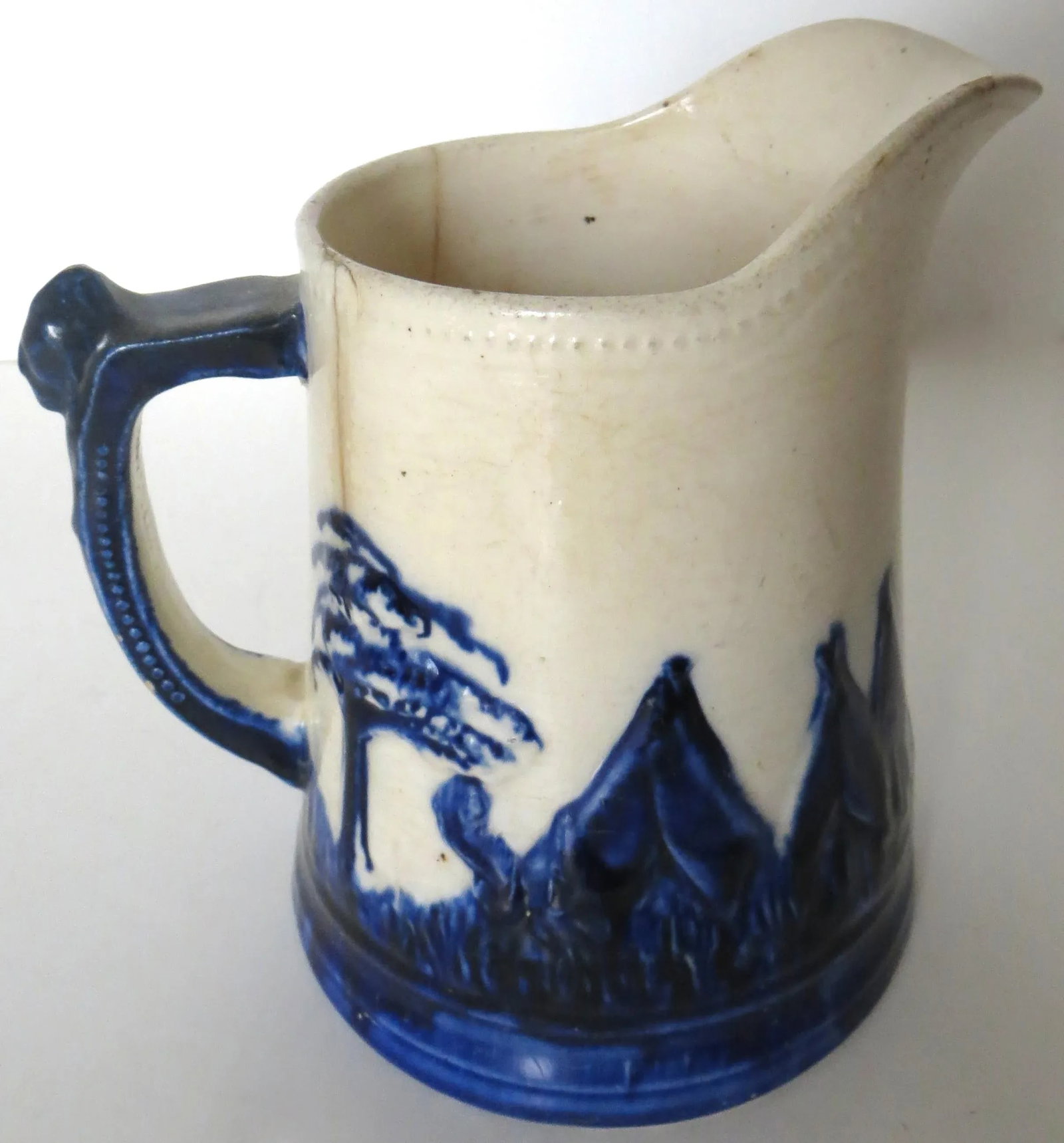 "Sleepy Eye" Complete Set of 5 Stoneware Pitchers, American, Circa 1905 - 12