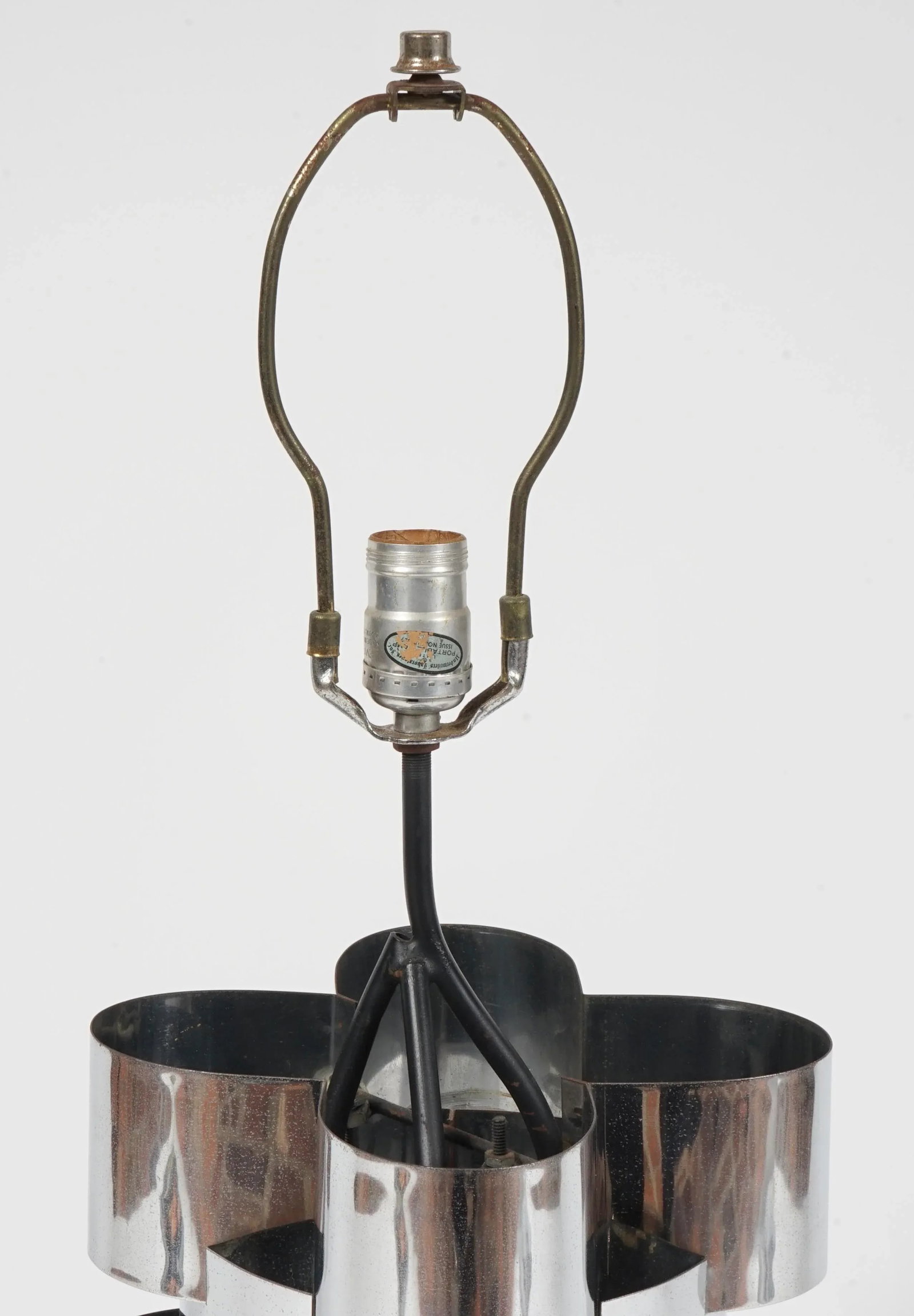 Mid 20th Century Mid Century Modern Chrome Brutalist Table Lamp by Curtis Jere - 3