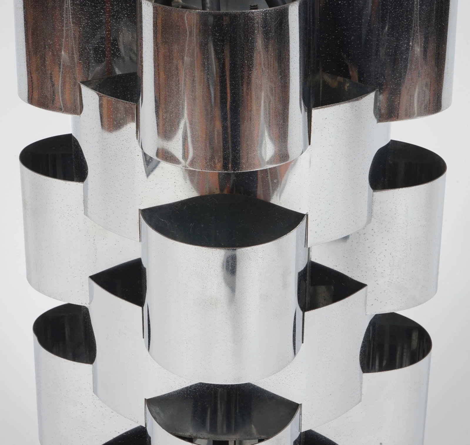 Mid 20th Century Mid Century Modern Chrome Brutalist Table Lamp by Curtis Jere - 7