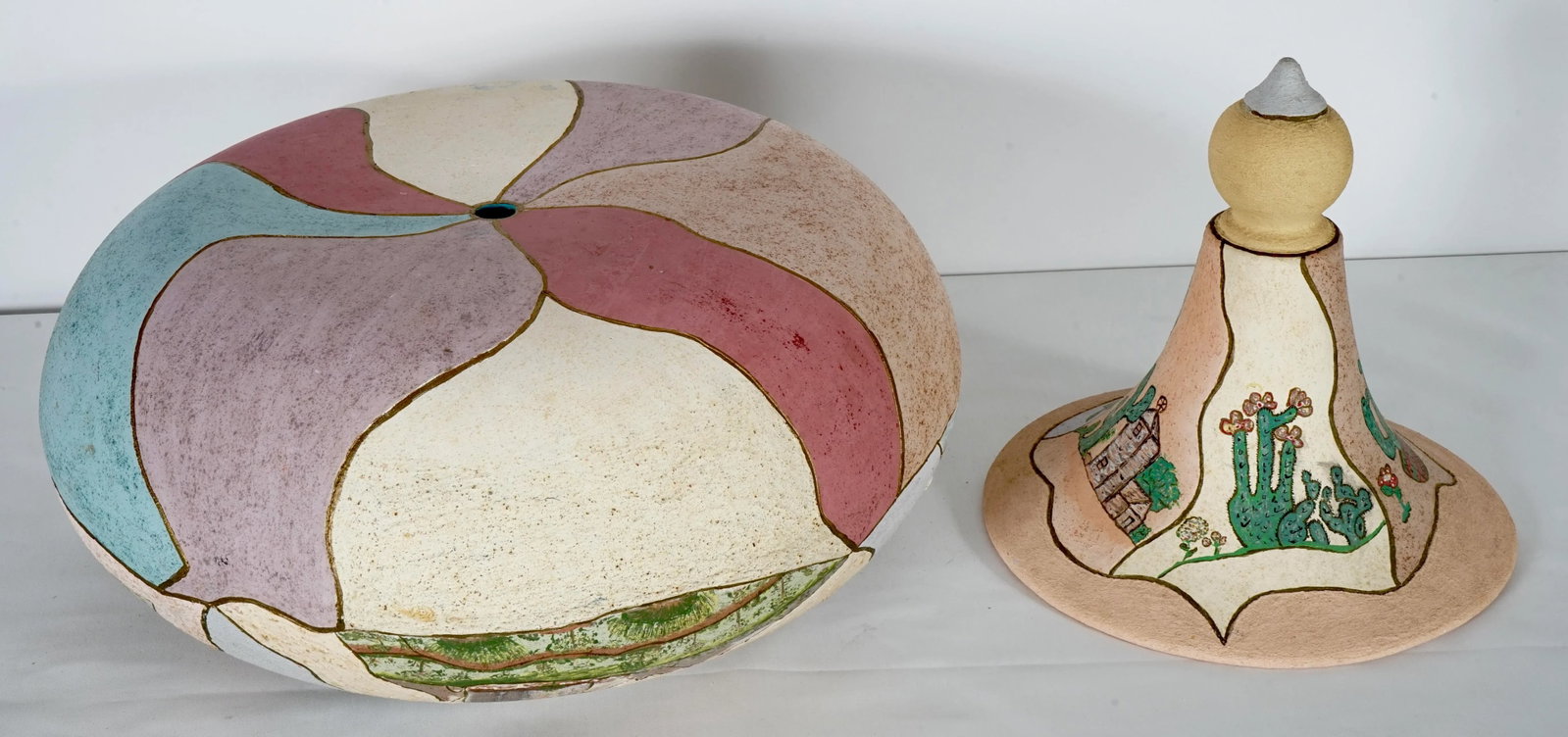 1970s Mexican Ceramic Vase With Top - 6