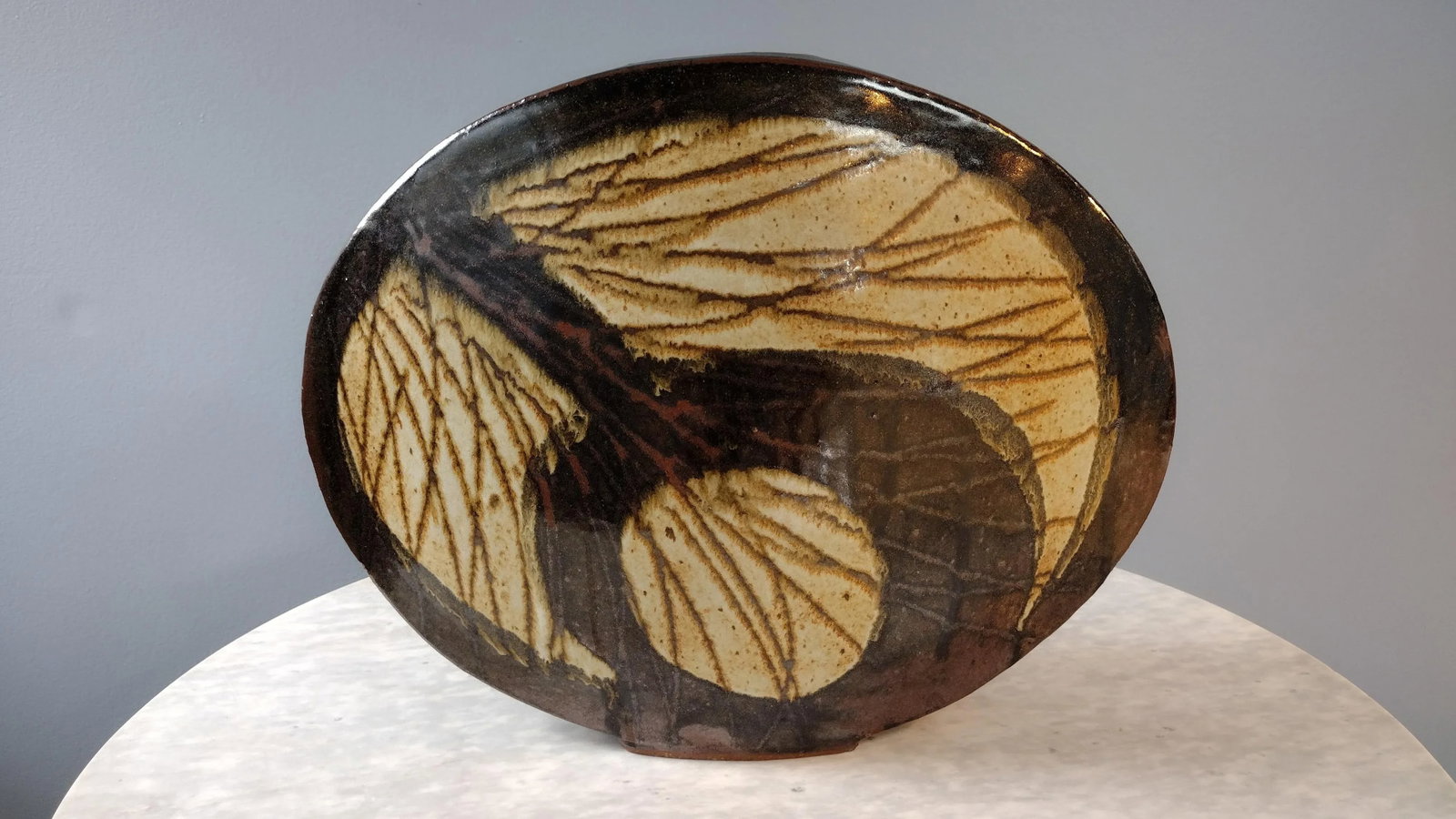 1970s Large Ceramic Vase by Aleph Hammer - 4
