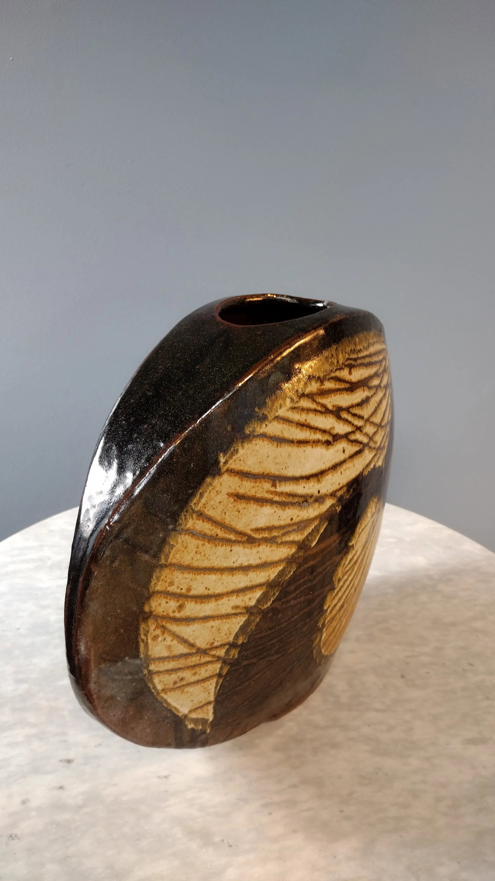 1970s Large Ceramic Vase by Aleph Hammer - 5