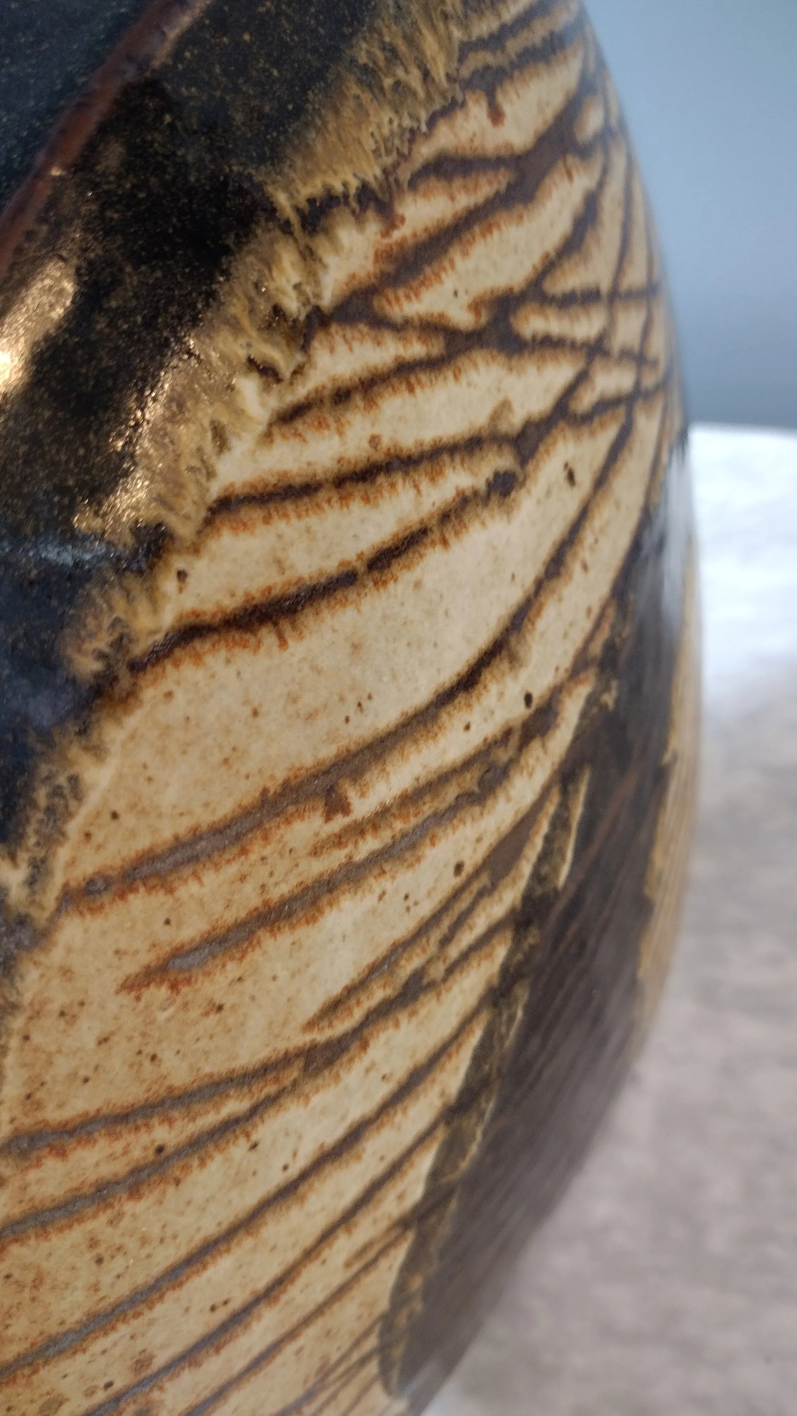 1970s Large Ceramic Vase by Aleph Hammer - 7