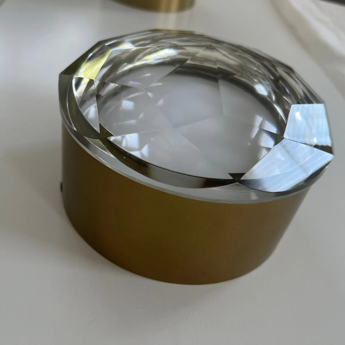 Only 1 Left!! Arteriors Home Estelle Sconce, Clear Crystal & Antique Brass - 3