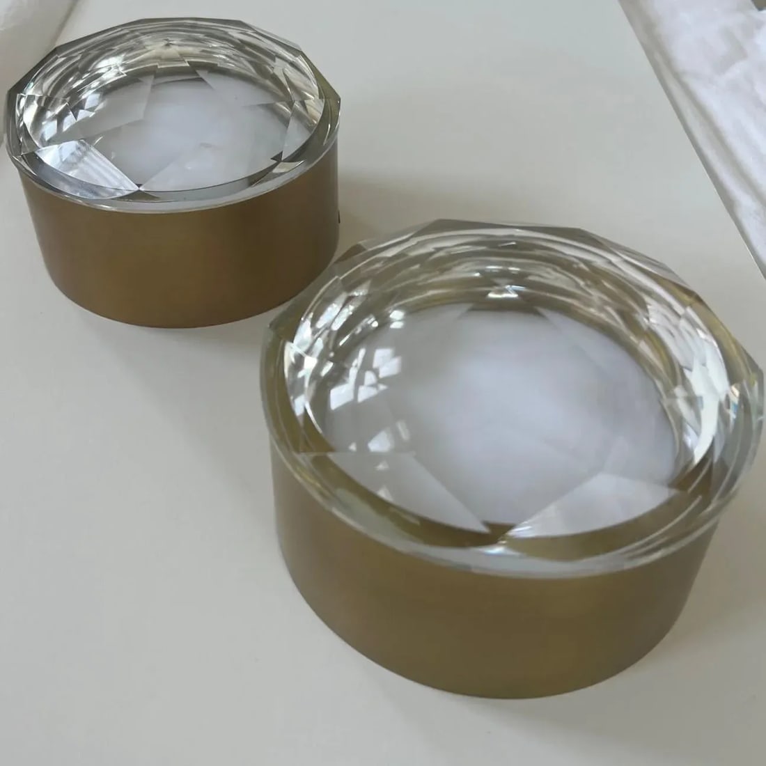 Only 1 Left!! Arteriors Home Estelle Sconce, Clear Crystal & Antique Brass - 5