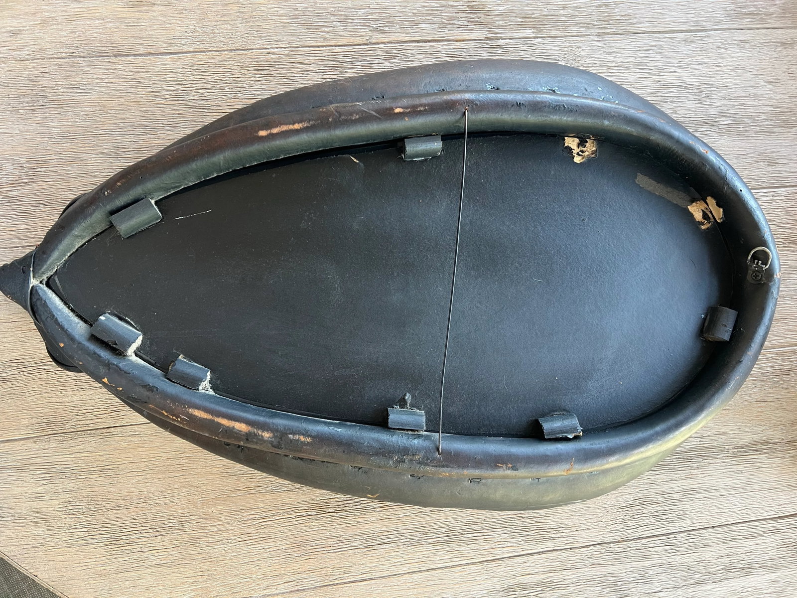 Antique Leather Horse Collar/ Oxen Yoke Mirror - 9
