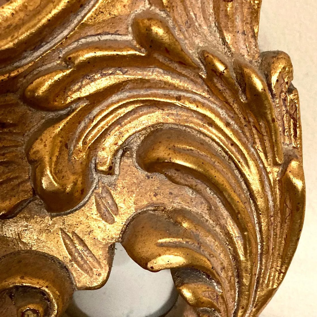 1990s Hollywood Regency Ornate Italian Grand Tour Style Giltwood Mirror - 5
