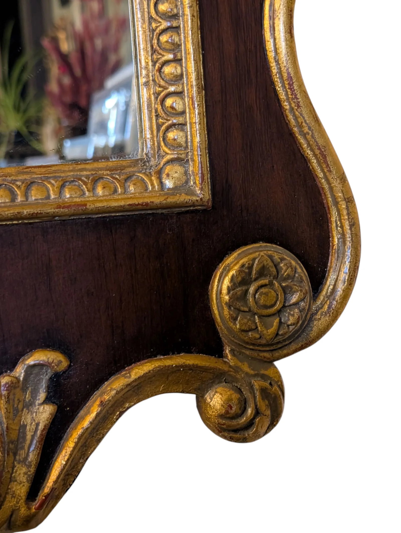 Vintage Ethan Allen Gilt Tipped Regency Mirror - 8