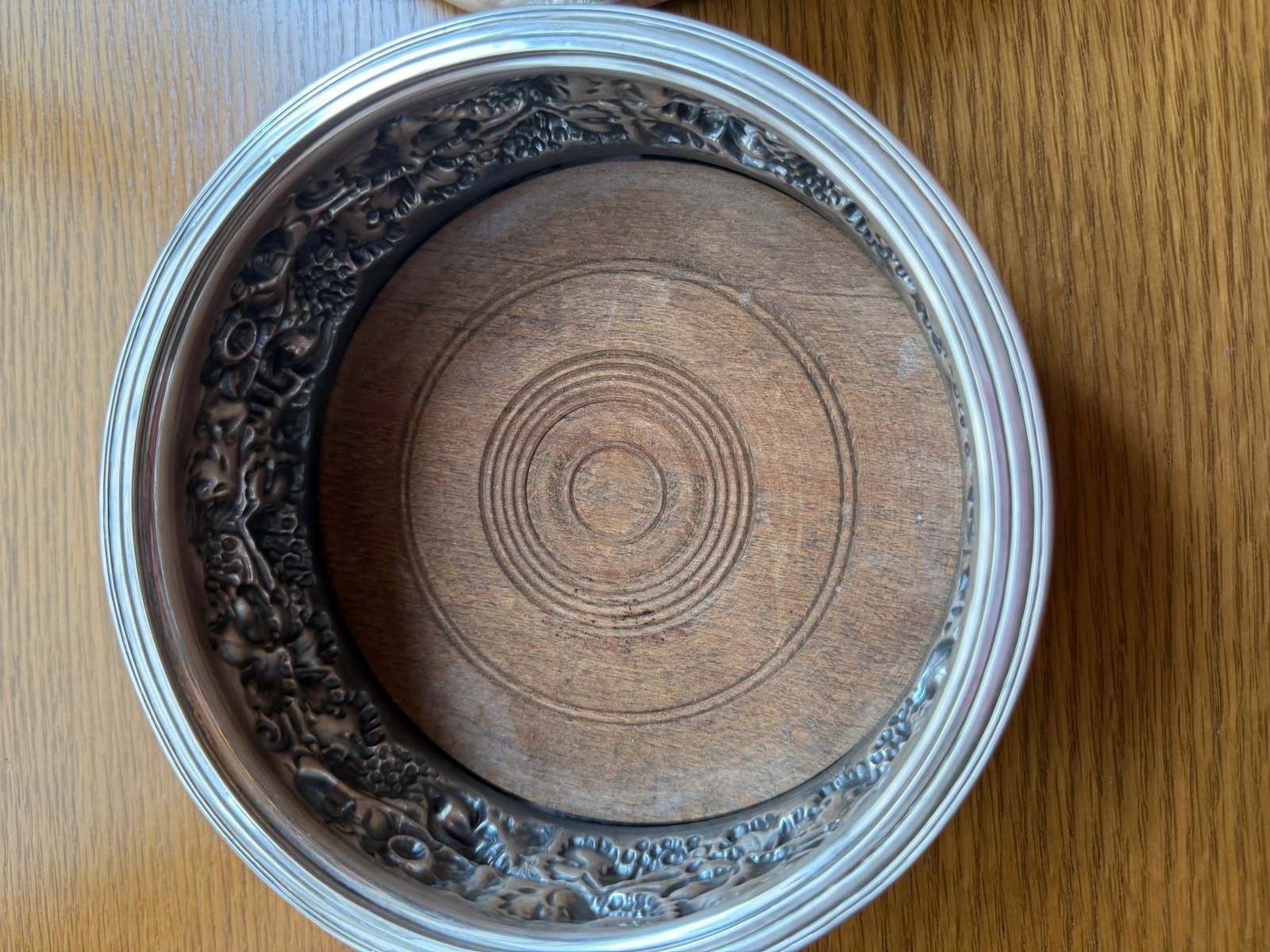 Pair of 1960s English Sterling Silver Bottle Coasters - 4