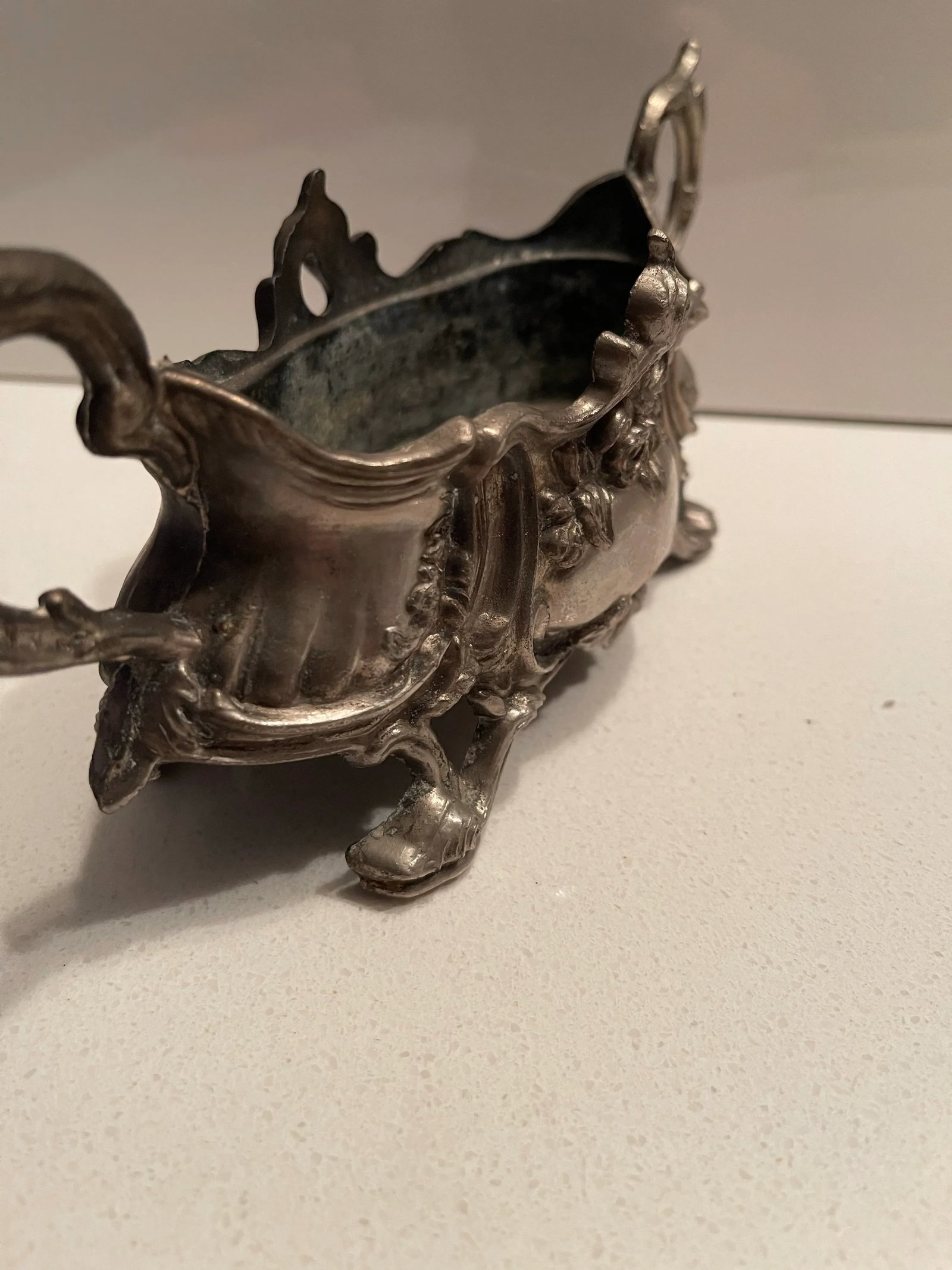 Antique French Silverplated Jardiniere (Planter) Centerpiece - 11