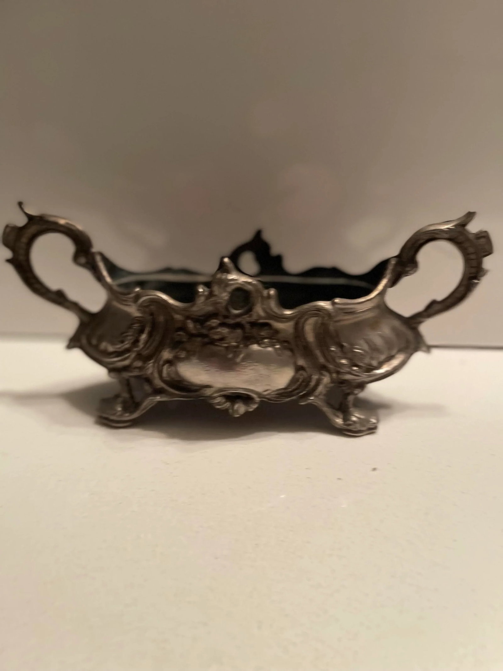 Antique French Silverplated Jardiniere (Planter) Centerpiece - 5