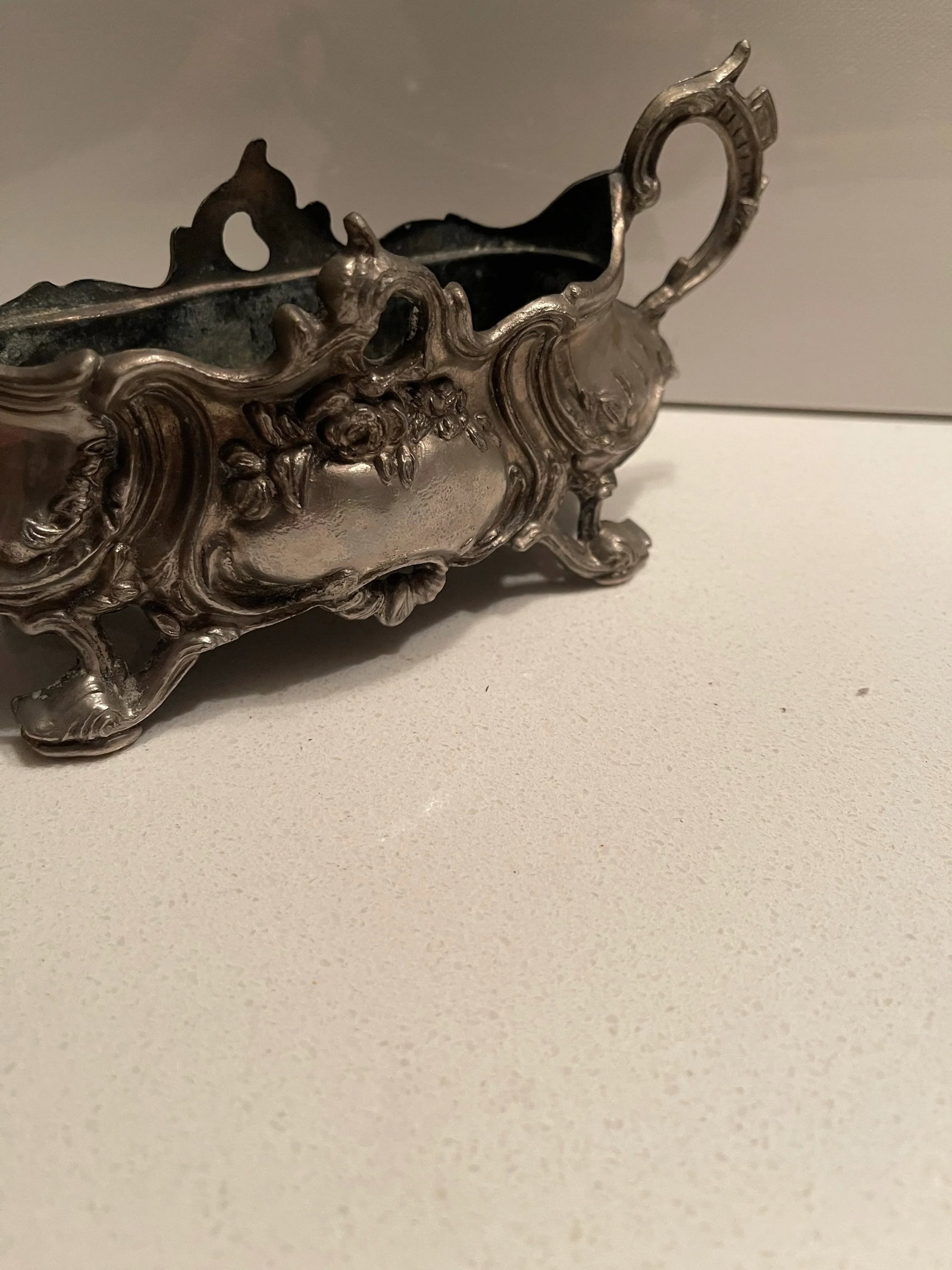 Antique French Silverplated Jardiniere (Planter) Centerpiece - 6