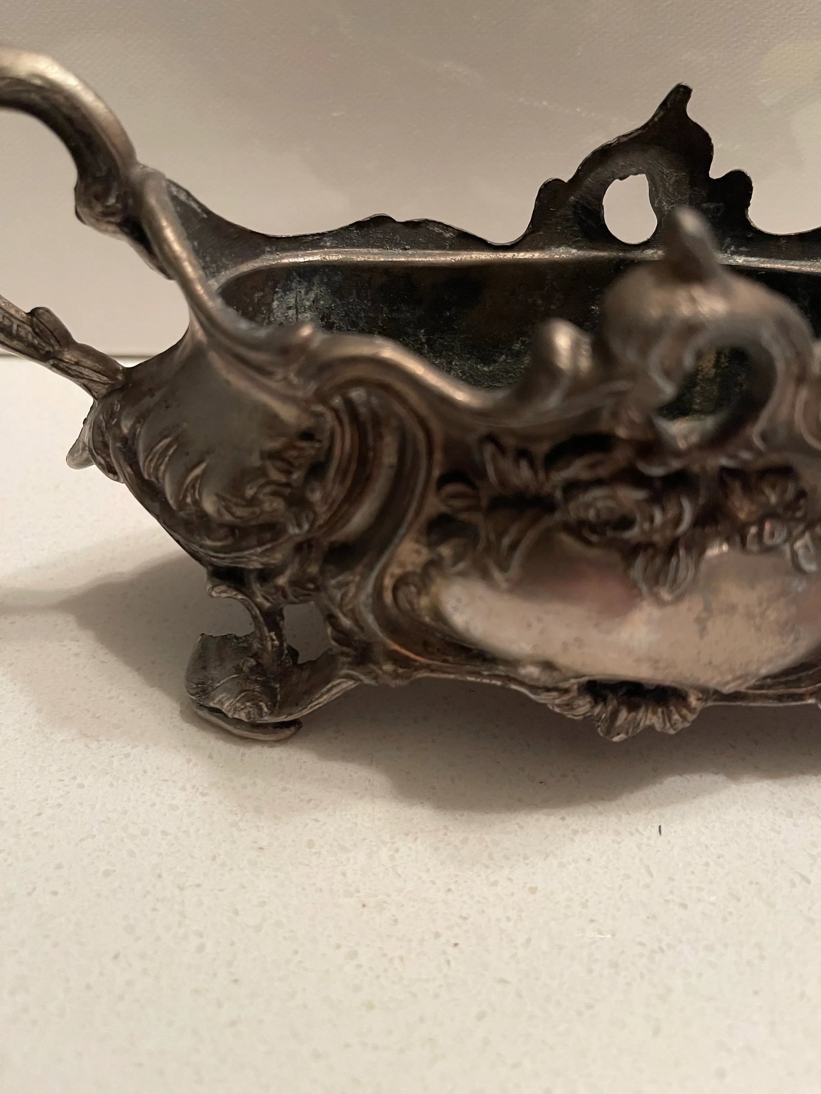 Antique French Silverplated Jardiniere (Planter) Centerpiece - 9