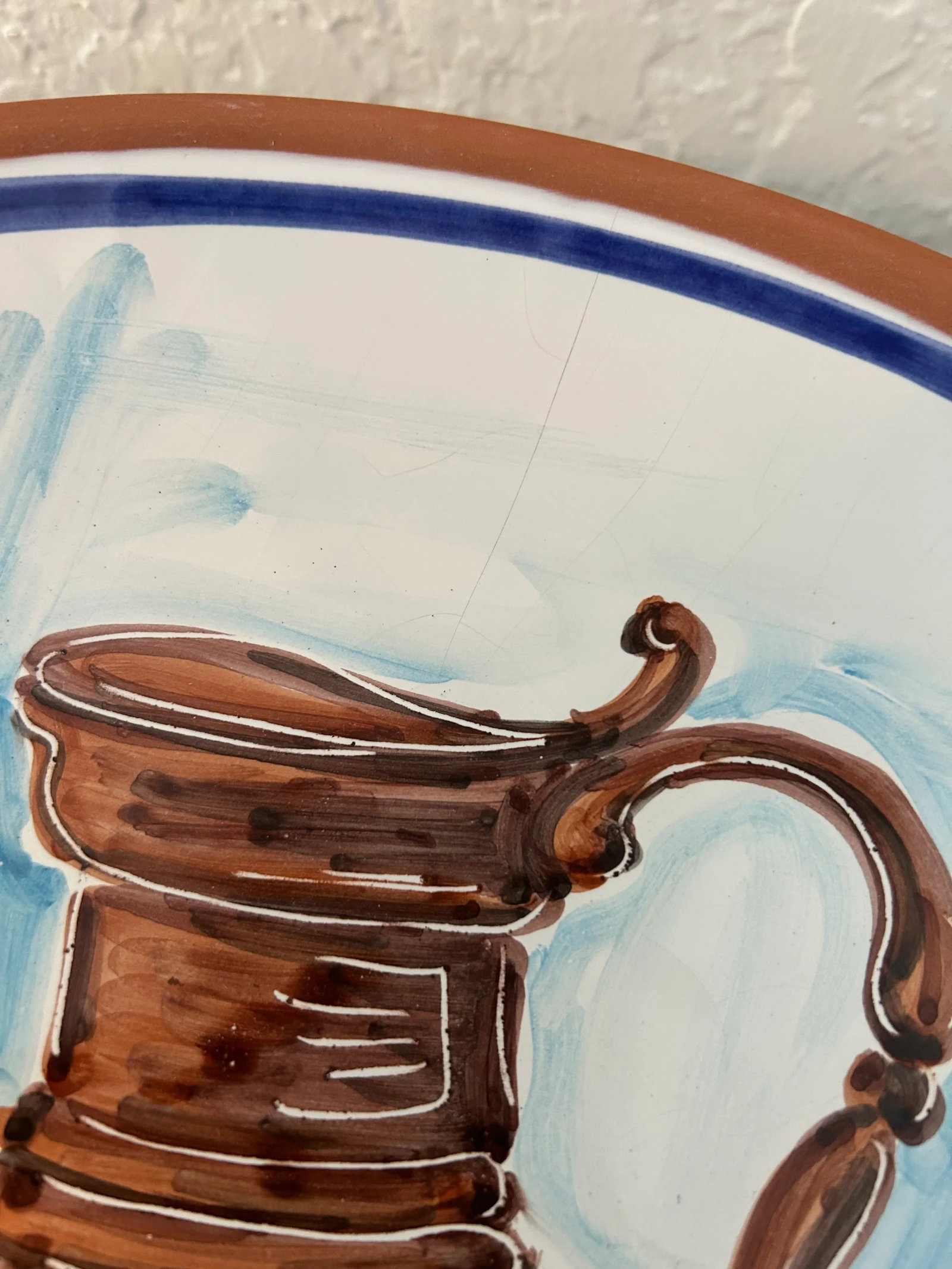 Vintage Large Pitcher & Fruit Italian Pottery Bowl - 5