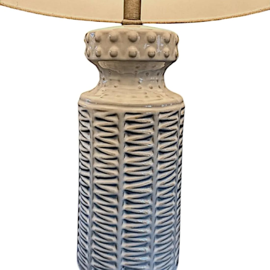 360 Lighting Helene 26" Cream White Rustic Ceramic Table Lamp - 4
