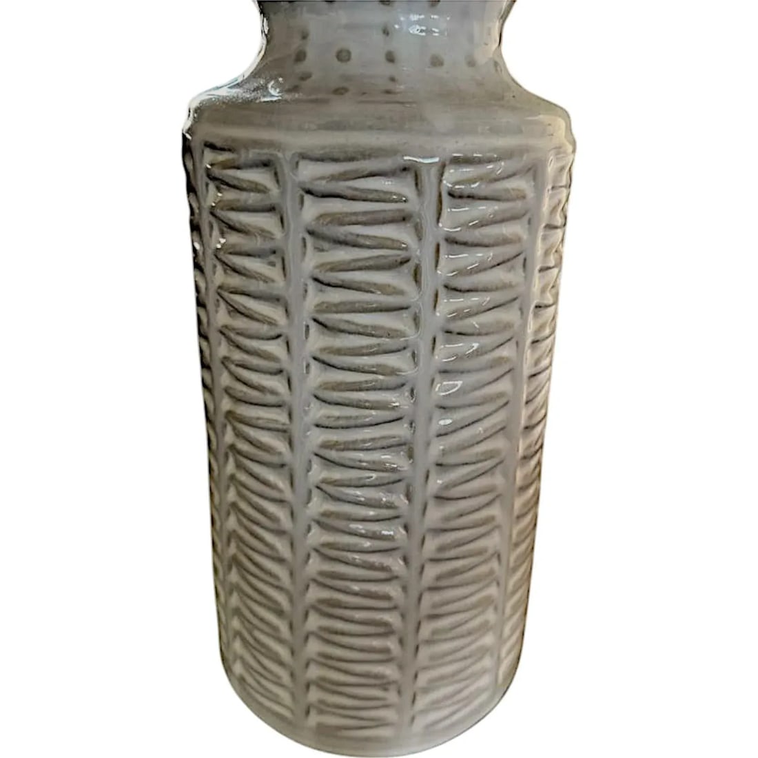 360 Lighting Helene 26" Cream White Rustic Ceramic Table Lamp - 7