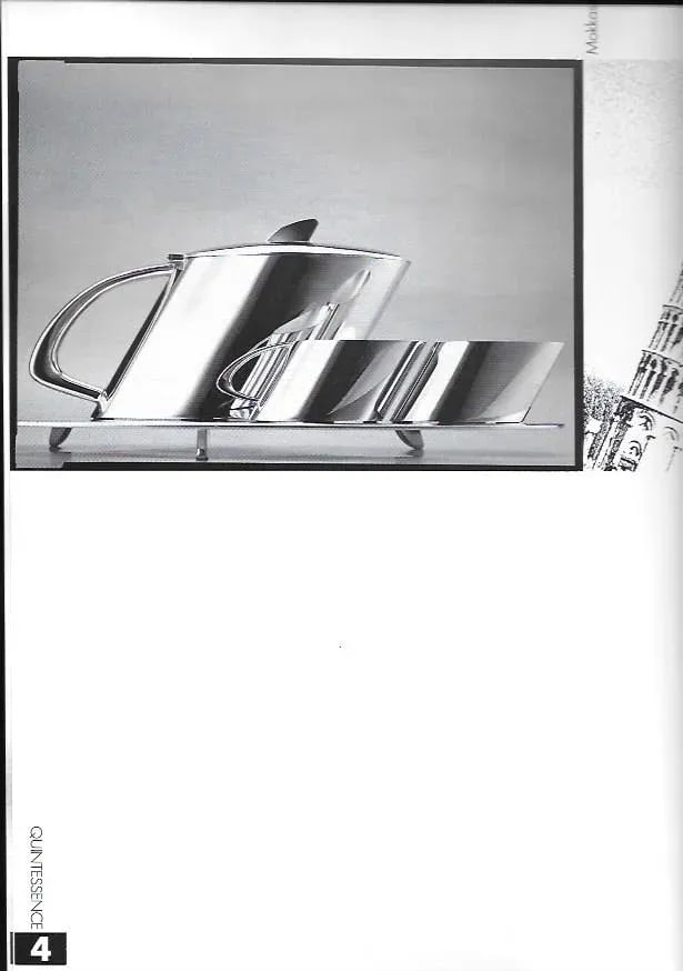 Silver Tea & Coffee Set & Tray 5 Piece Quintessence Contemporary by Christoph Widmann - 6