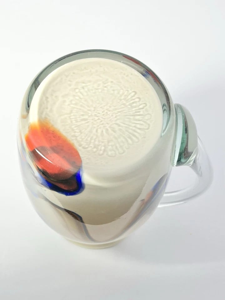 1960s Mid-Century Dalian Glass Co. "Snowflake Series" 6-Piece Pitcher & Tumblers - 10