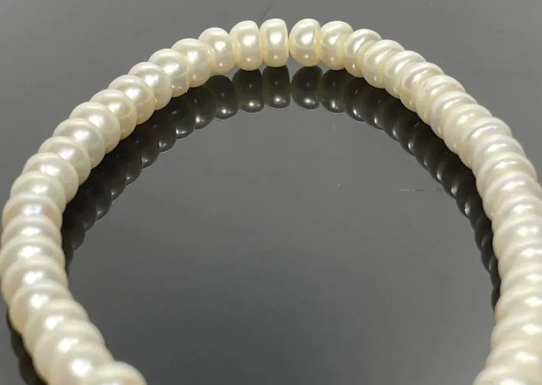 Pearl Bracelet Freshwater 10k Gold by Michael Anthony. - 5