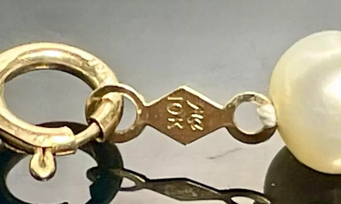 Pearl Bracelet Freshwater 10k Gold by Michael Anthony. - 6