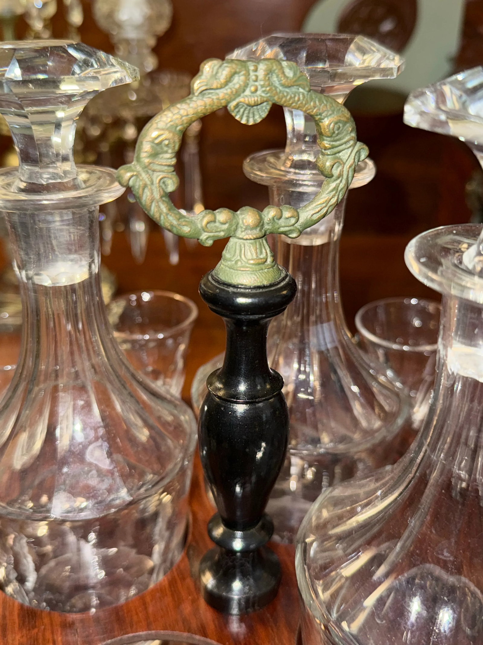 Mid-19th Century French Cave a Liqueur Tantalus Box Set - 4