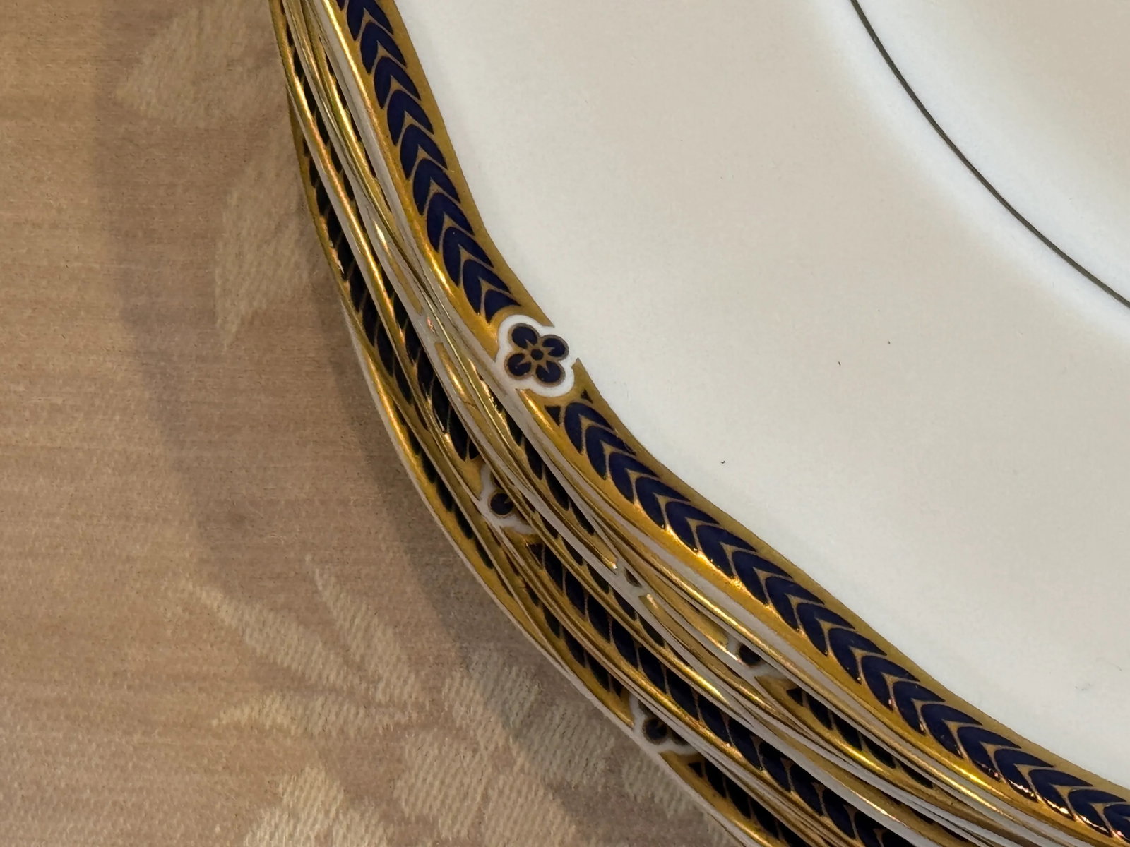 1980s Wedgewood Royal Lapis China - 5 Piece Placesetting Service for 12, Plus 1 Bonus Set- 65 Pieces - 4