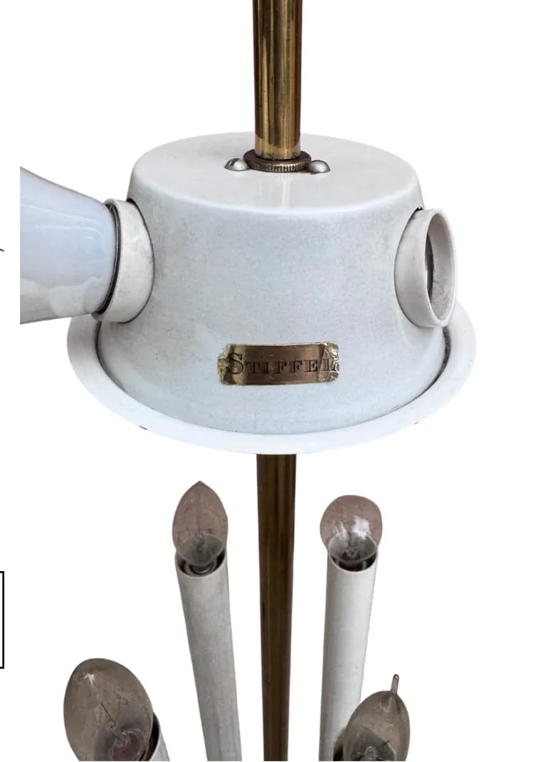 Mid 20th Century MCM Stiffle Candelabra Lamp by Tommi Parzinger - 6