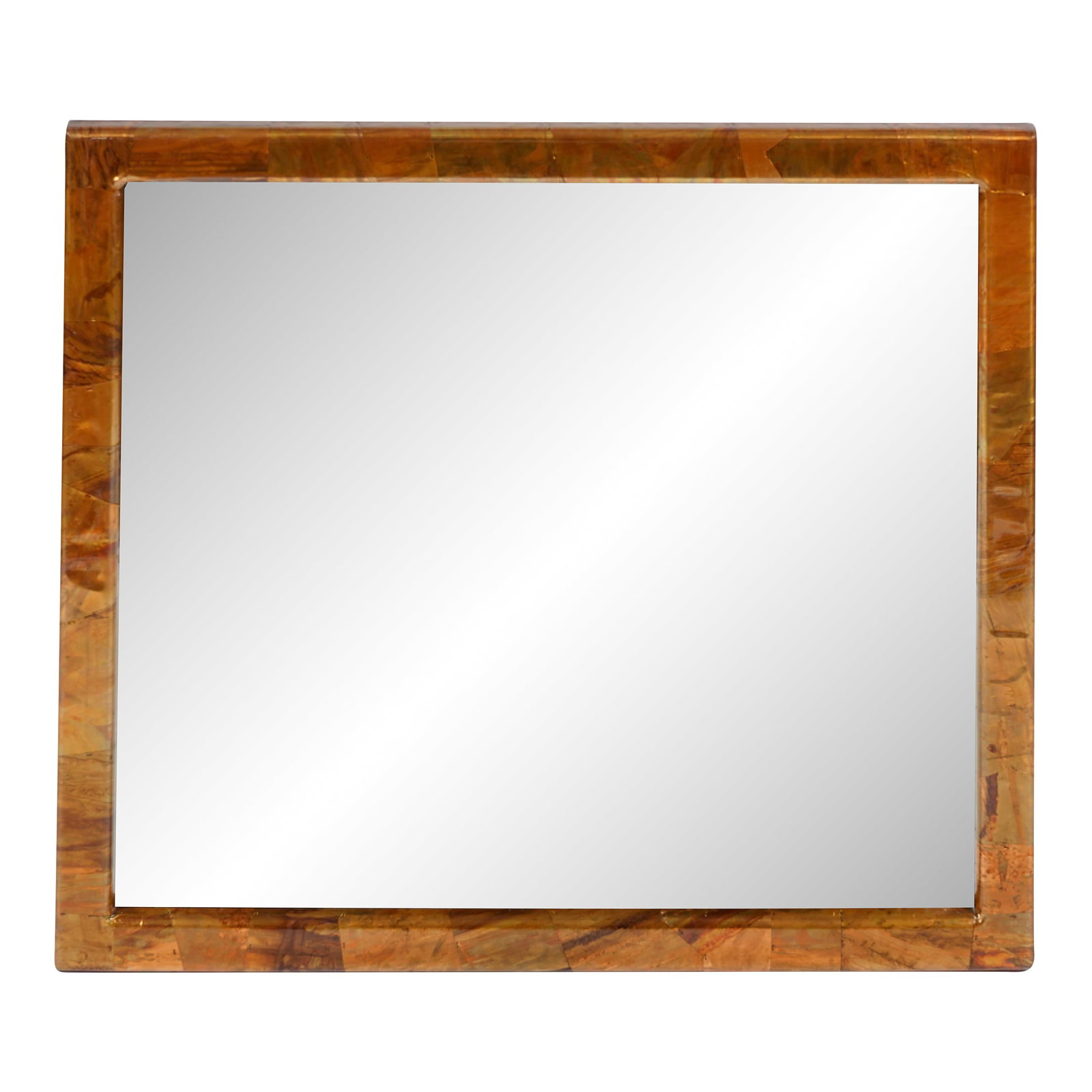 Vintage Brutalist Copper Wall Mirror (1 of 8)