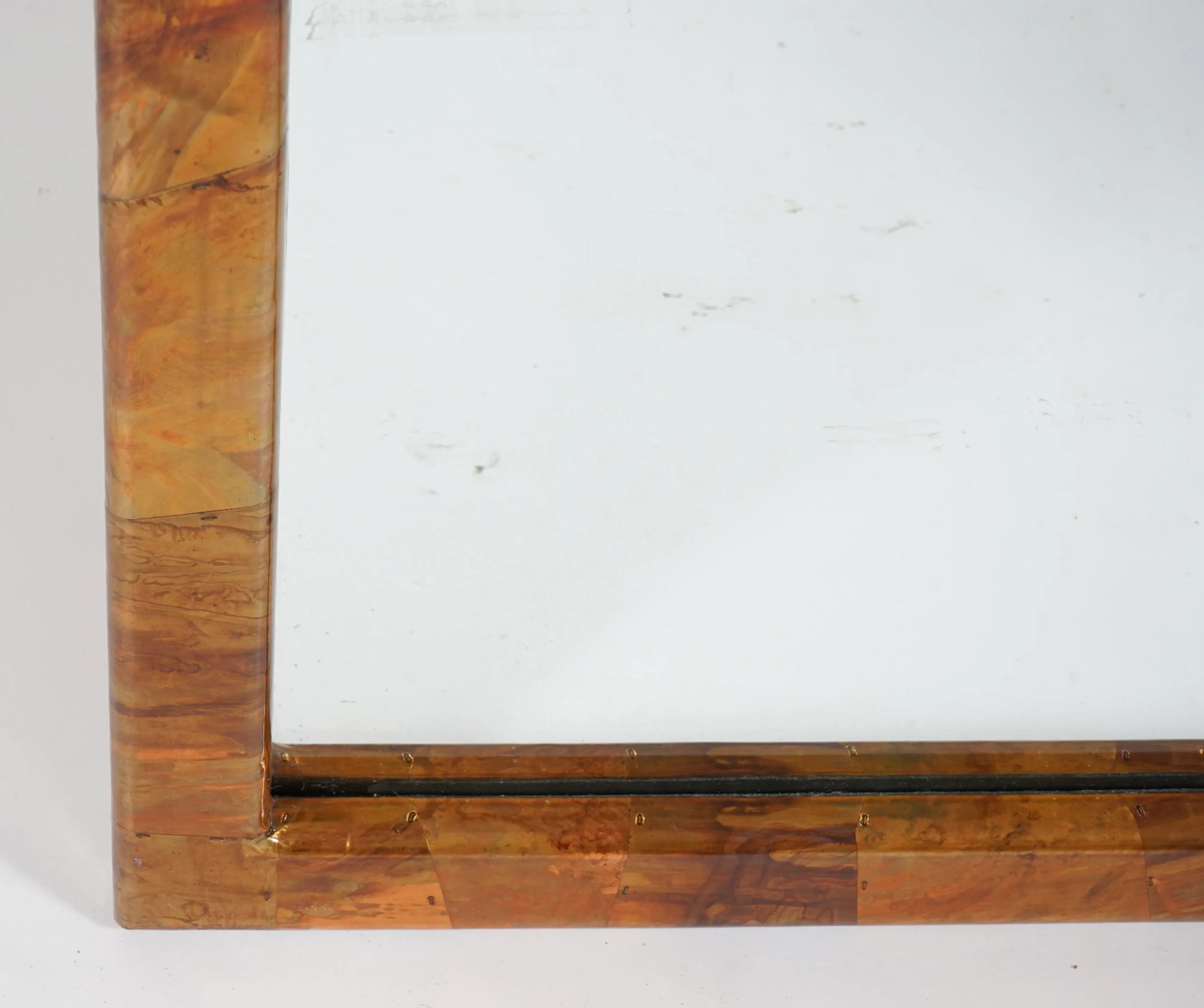 Vintage Brutalist Copper Wall Mirror - 5