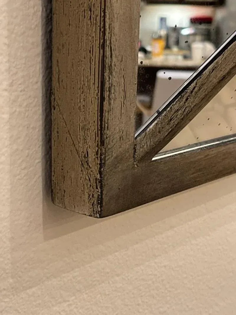 Vintage Mid-Century Modern Beveled Majestic Mirror - 4