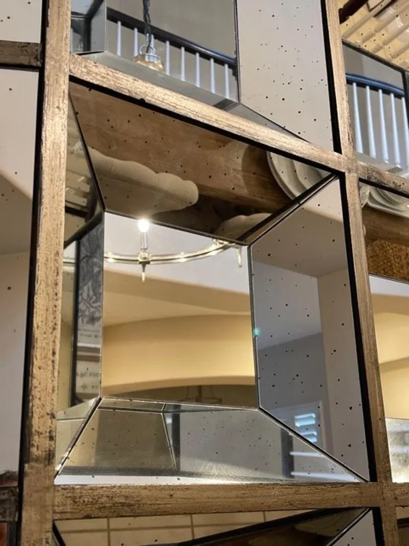 Vintage Mid-Century Modern Beveled Majestic Mirror - 5