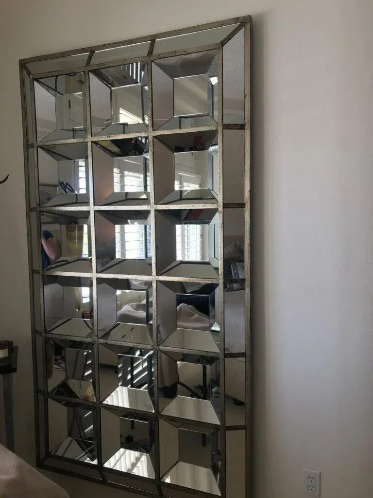 Vintage Mid-Century Modern Beveled Majestic Mirror - 8