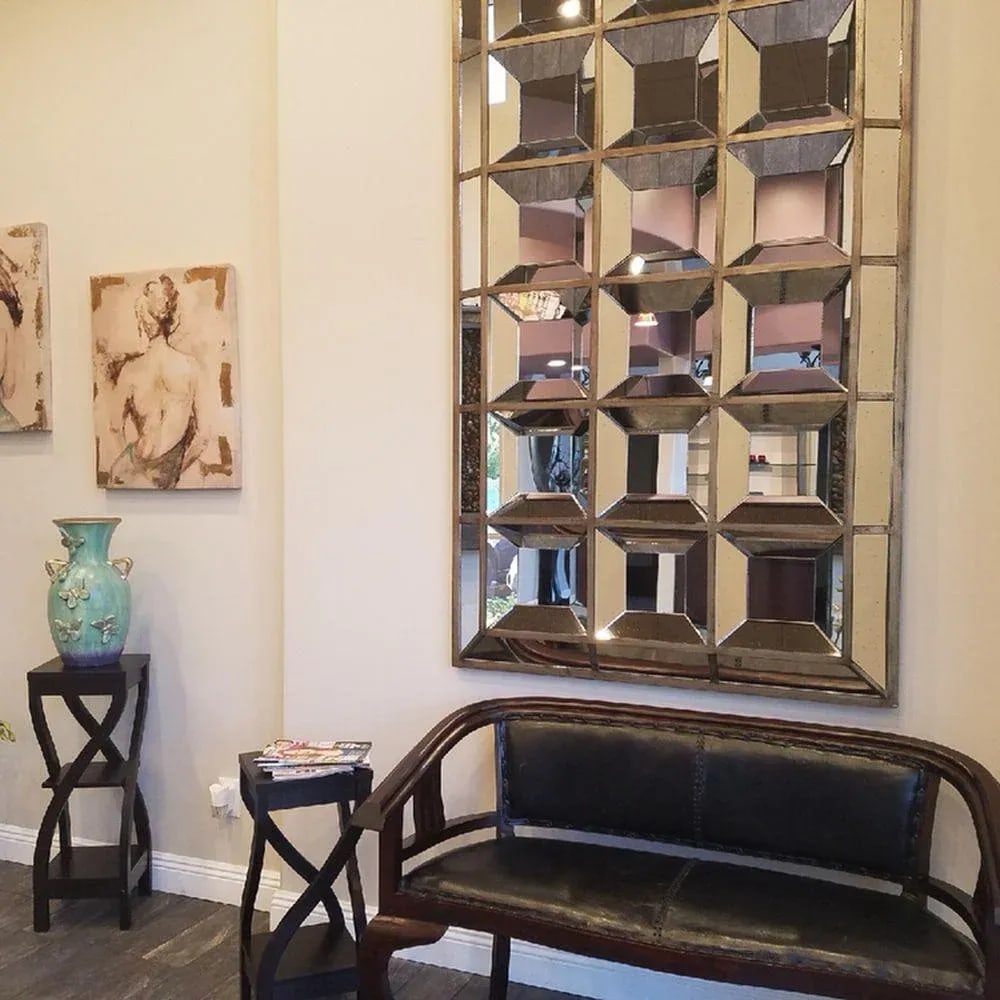 Vintage Mid-Century Modern Beveled Majestic Mirror - 9
