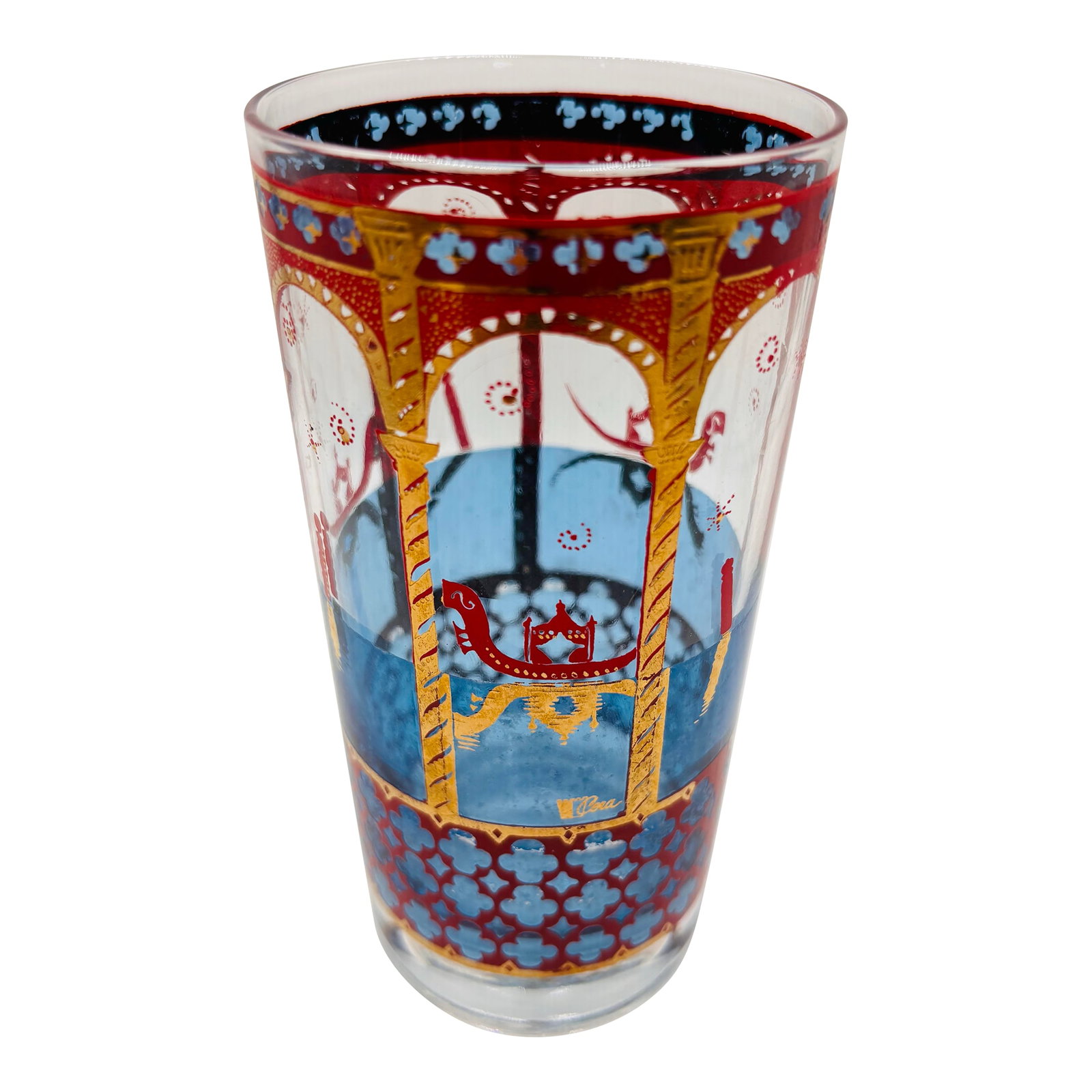 Cera Glass 22k Venice Gondola Italian Glasses- Set of 12: A regal find. Offered in an almost unheard of quantity - twelve. Cera Glass 22k Venice Gondola Italian Glasses. Be sure to tap the heart to favorite this item! Condition: Alterations: Original