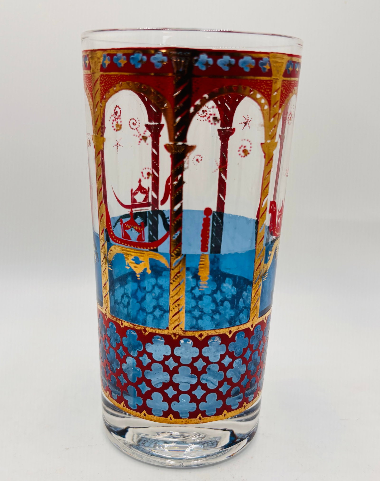 Cera Glass 22k Venice Gondola Italian Glasses- Set of 12 - 6