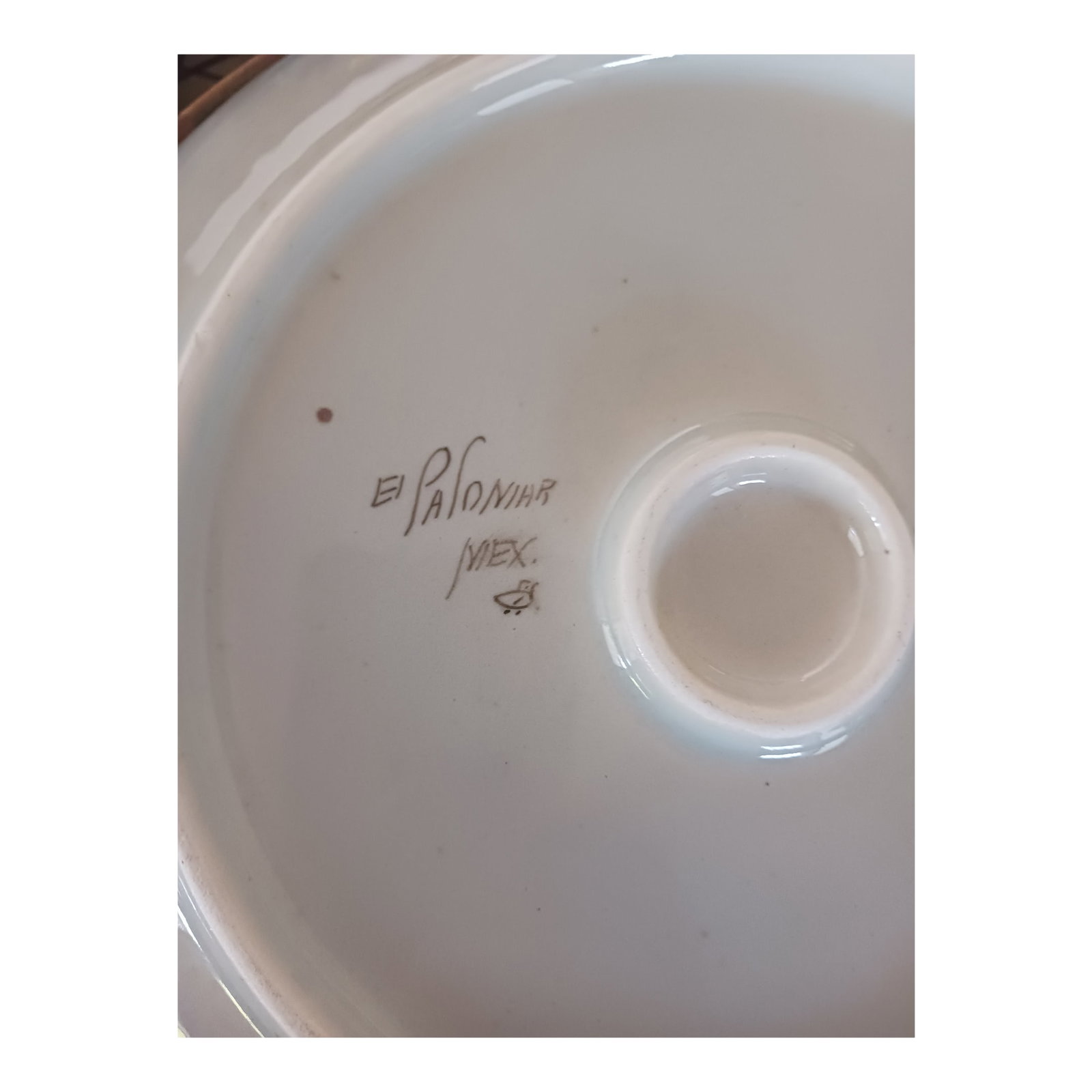 1970s Complete El Paliomar Pottery Set: Set includes: salt and pepper shakers, 1 dinner platter, 1 salad bowl, 1 sugar container, 1 creamer, 6 plates, 6 bowls, 6 tea cups, 6 small plates, 6 bread plates & 6 coasters. These were my grandmoth