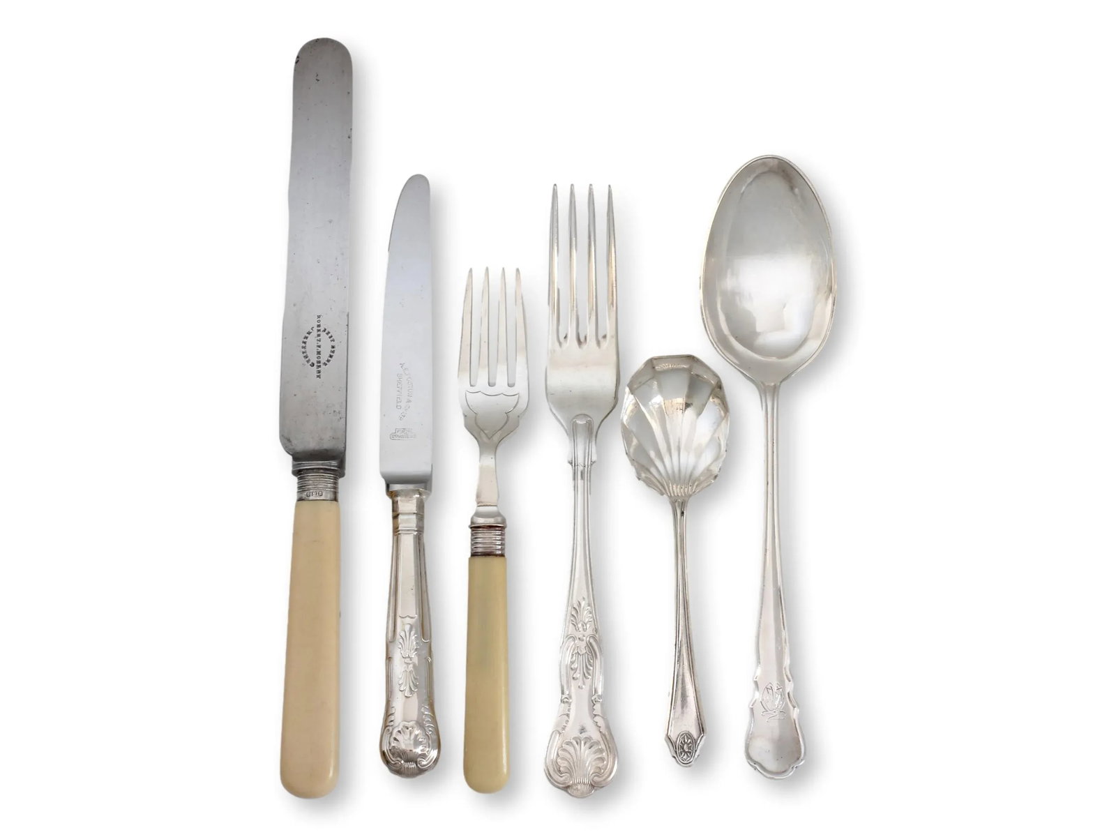 Early 1900s Mixed English Flatware Service for 8- 48 Pieces - 3