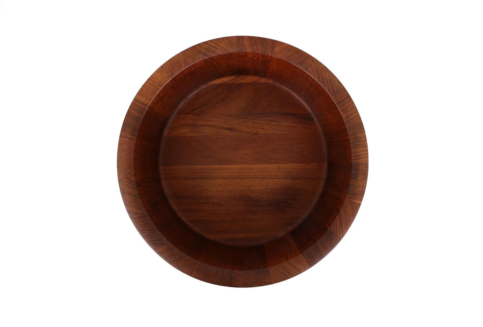 Richard Nissen Danish Modern Staved Teak Salad Bowl With Servers - 10
