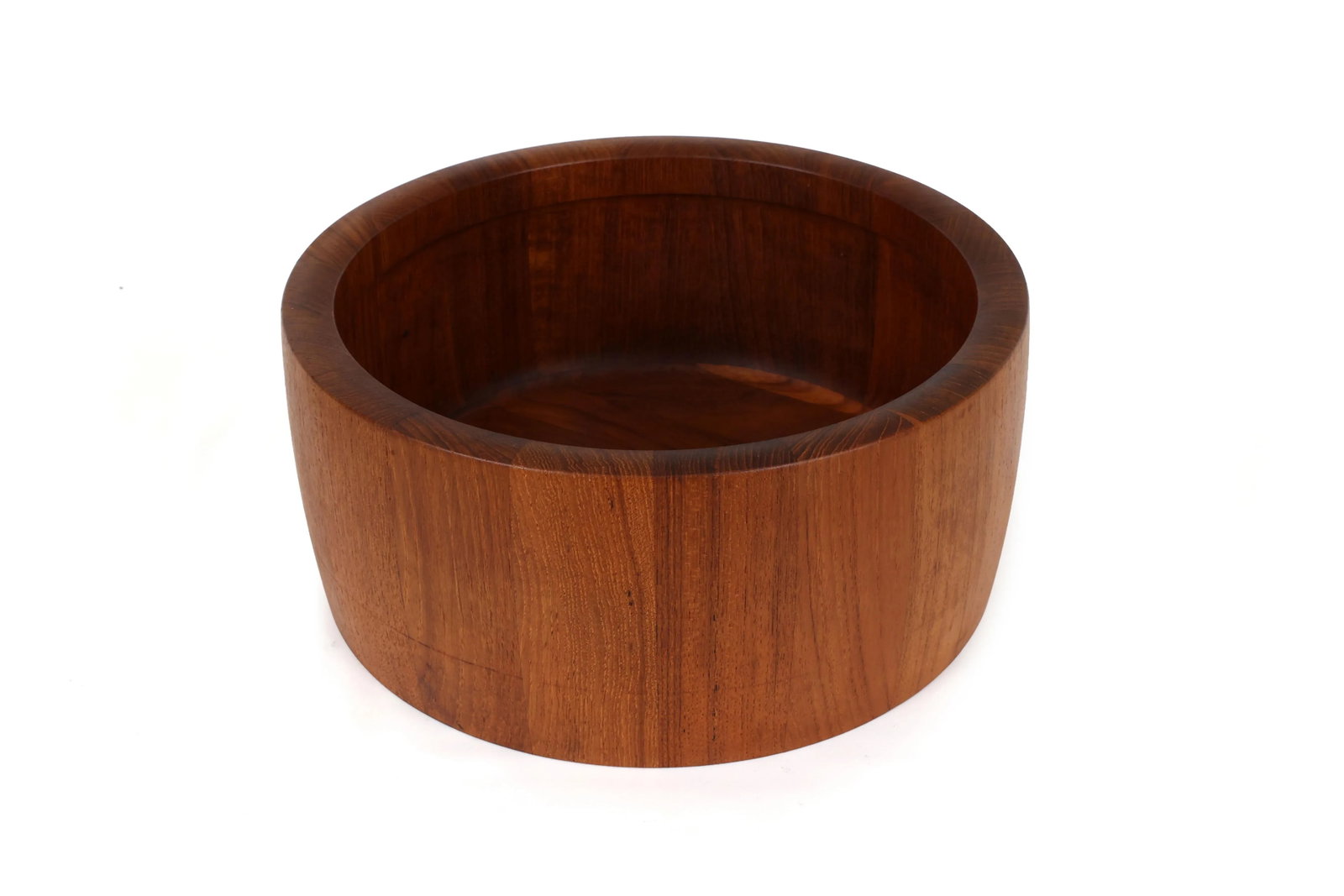 Richard Nissen Danish Modern Staved Teak Salad Bowl With Servers - 5