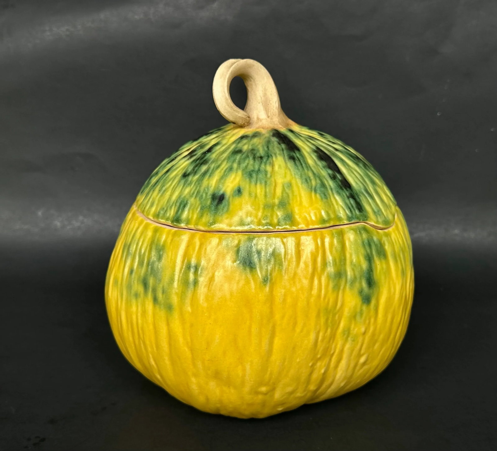 Patricia Garrett Studio Art Pottery Pumpkin Gourd Tureen - 10