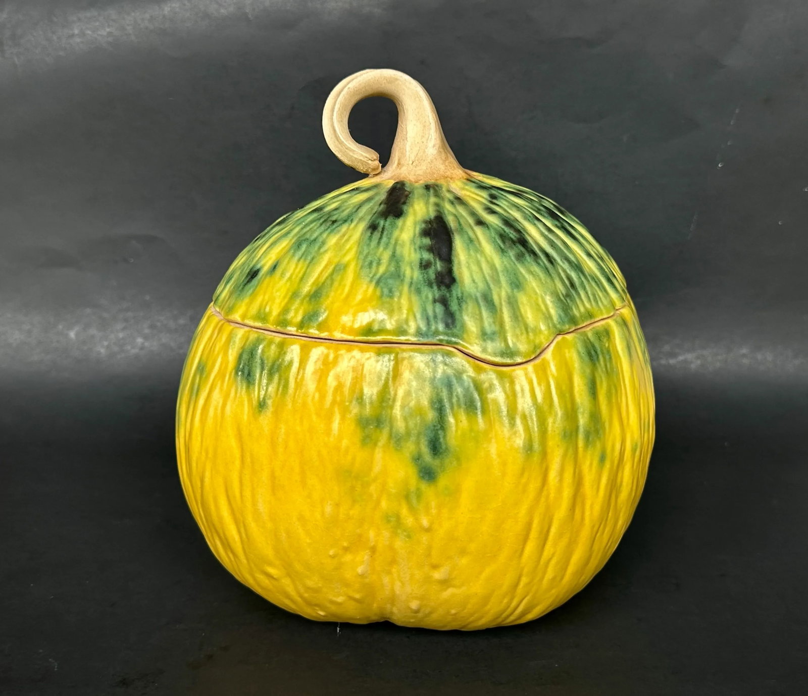 Patricia Garrett Studio Art Pottery Pumpkin Gourd Tureen - 13