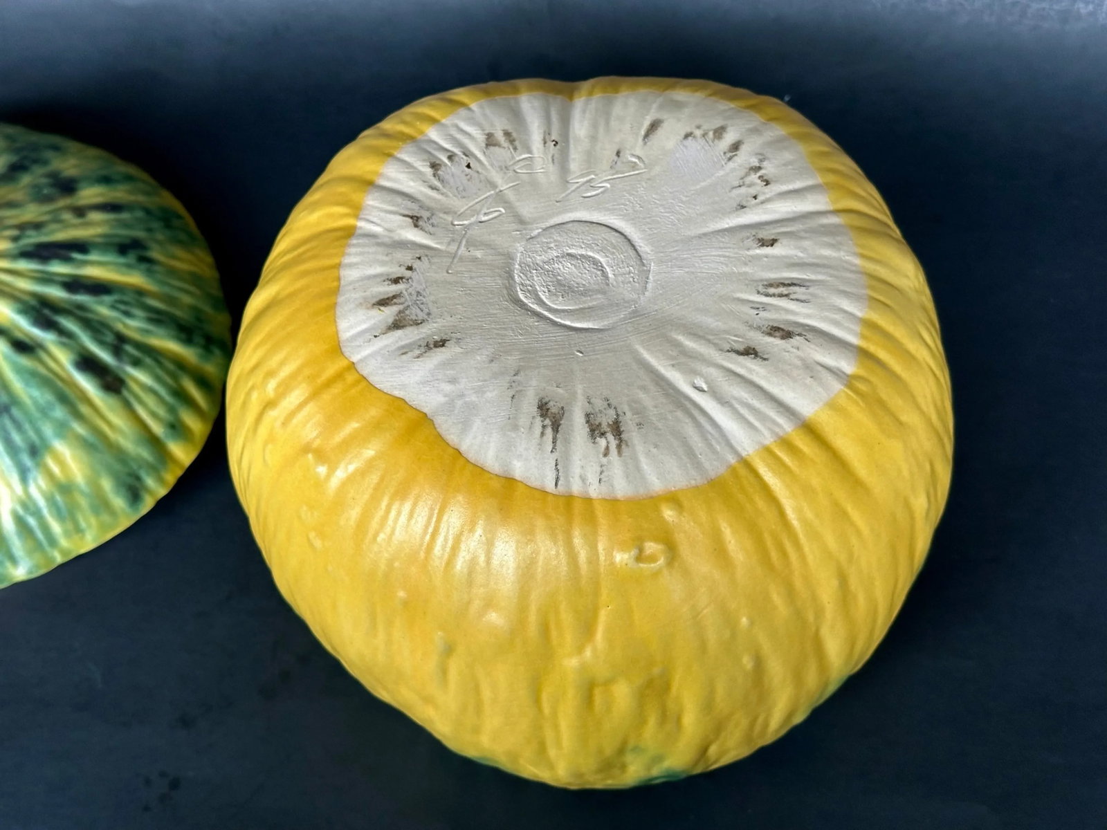 Patricia Garrett Studio Art Pottery Pumpkin Gourd Tureen - 9