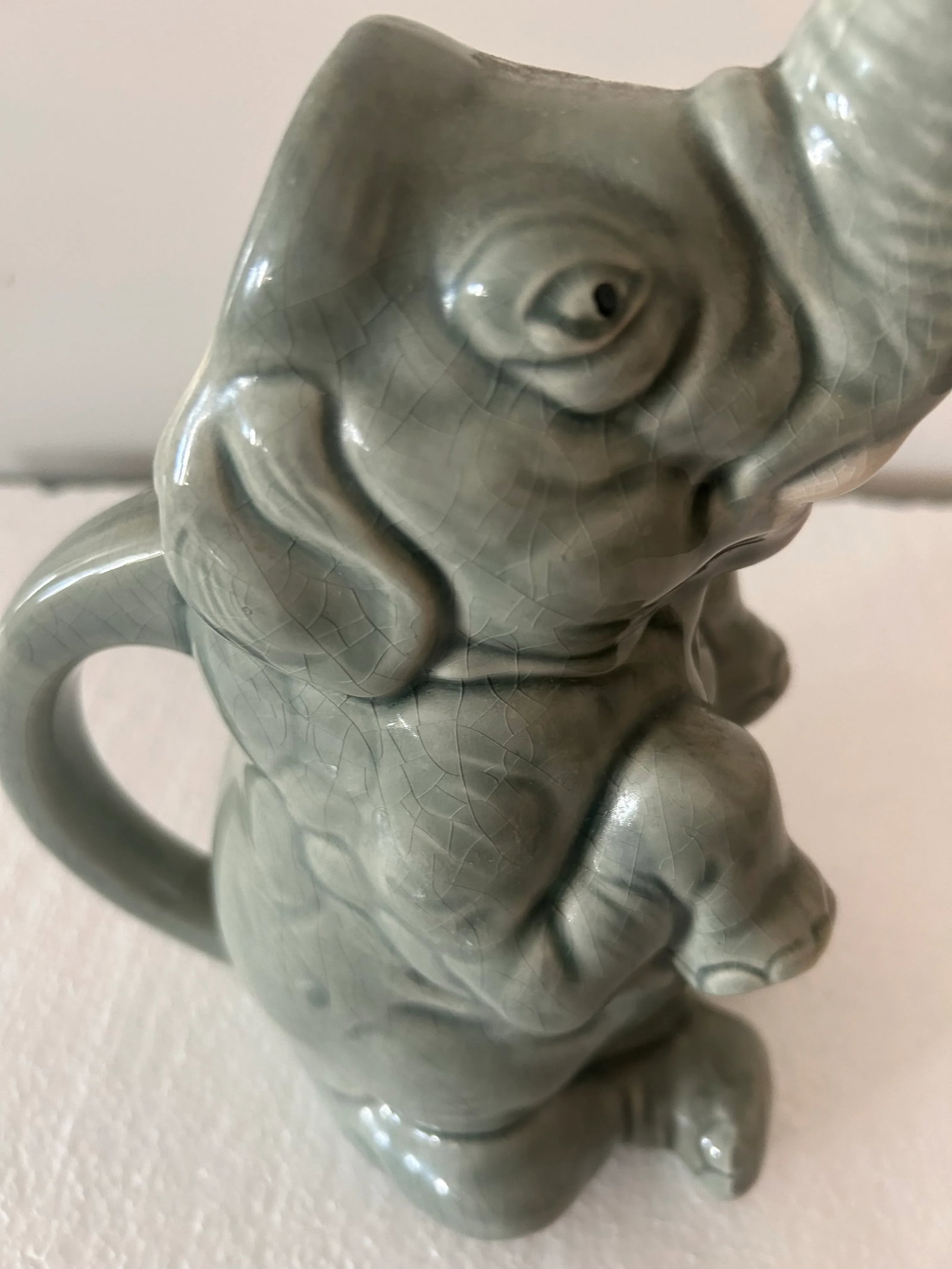 Early 1900s Elephant Slush Pitcher, Made in France - 2