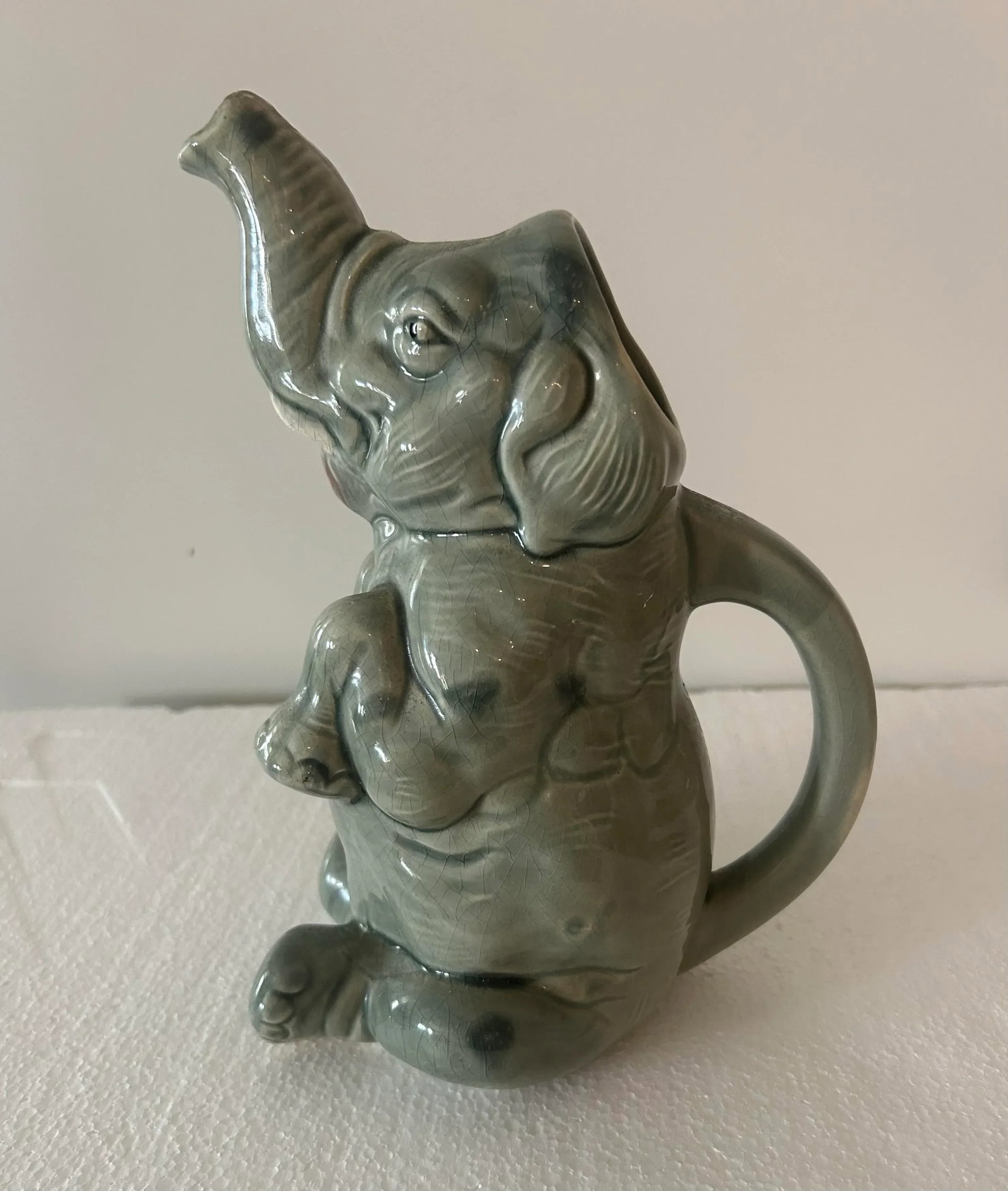 Early 1900s Elephant Slush Pitcher, Made in France - 3