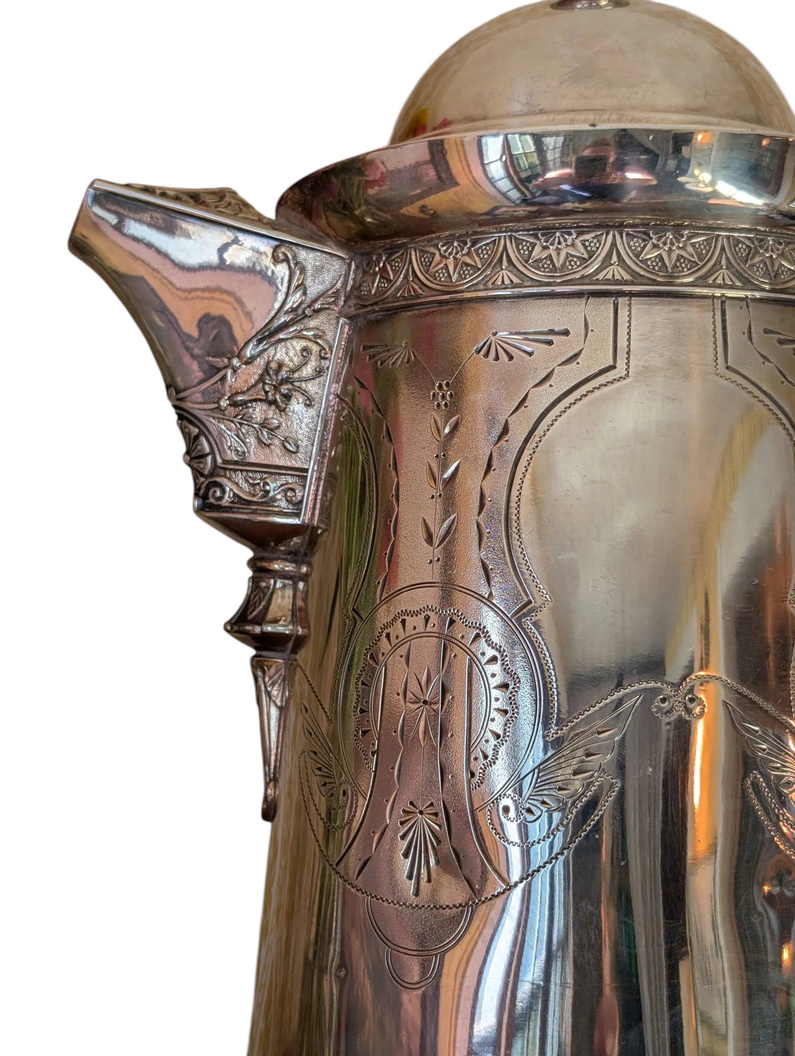 Late 19th Century Victorian Silverplate Water Pitcher, Derby Silver Co - 10